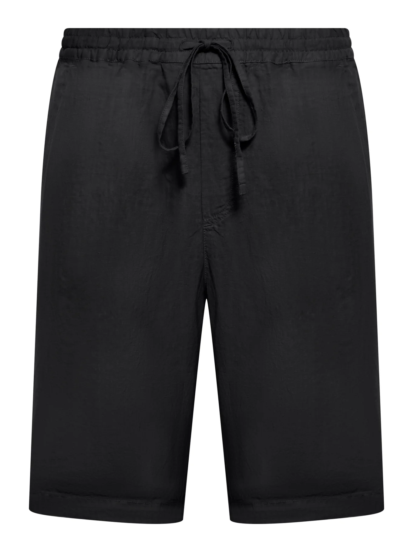 LINEN BERMUDA SHORTS WITH DRAWSTRING WAIST
