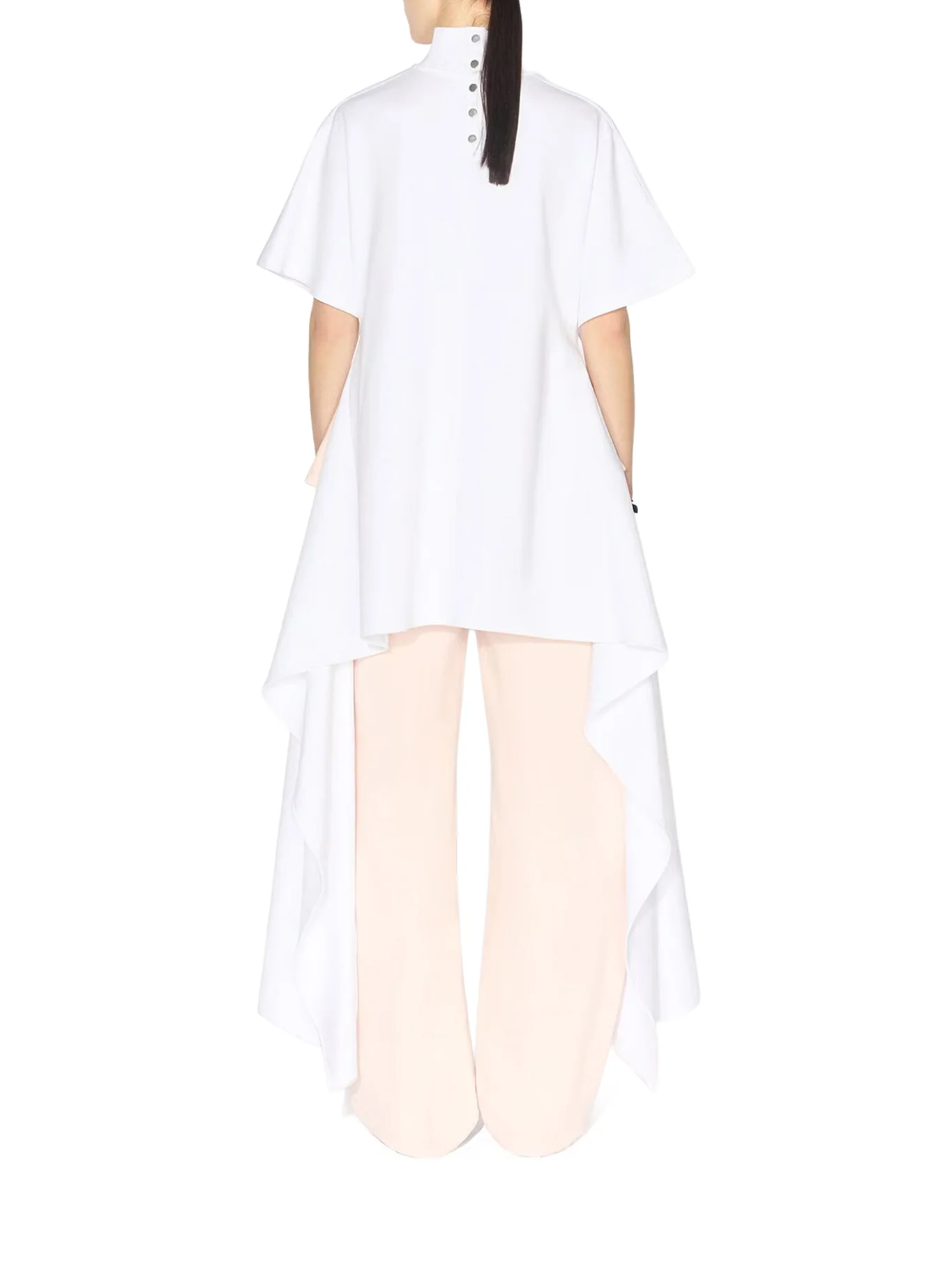 ASYMMETRIC COTTON JERSEY T-SHIRT - Image 3