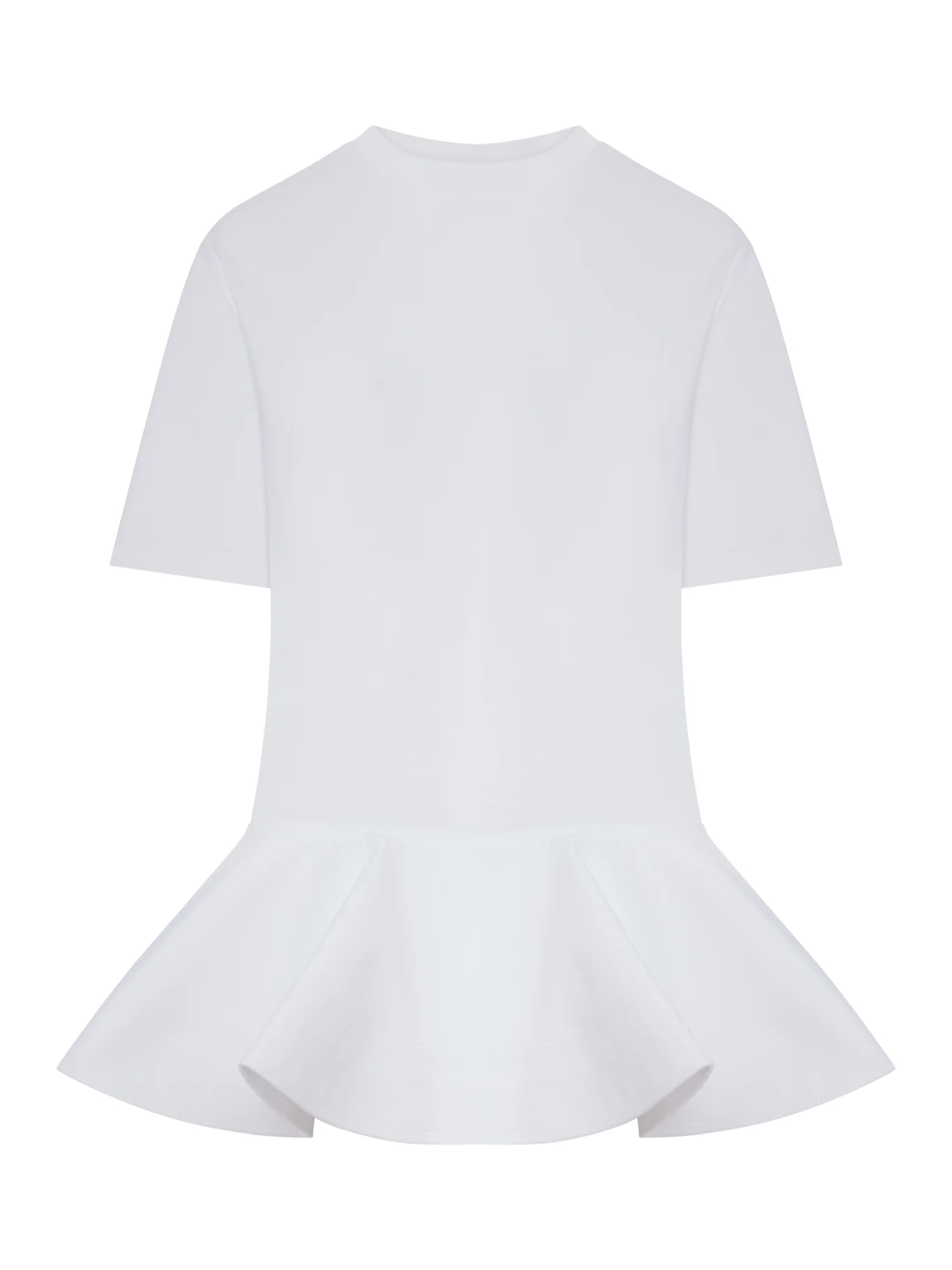 COTTON JERSEY T-SHIRT WITH CRINOLINE