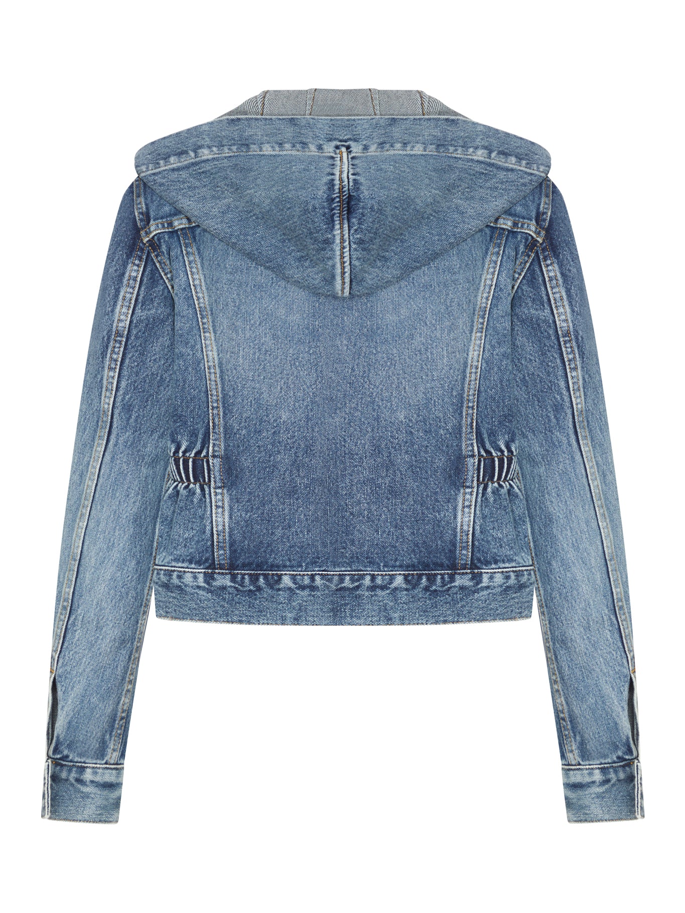 HOODED DENIM JACKET - Image 2