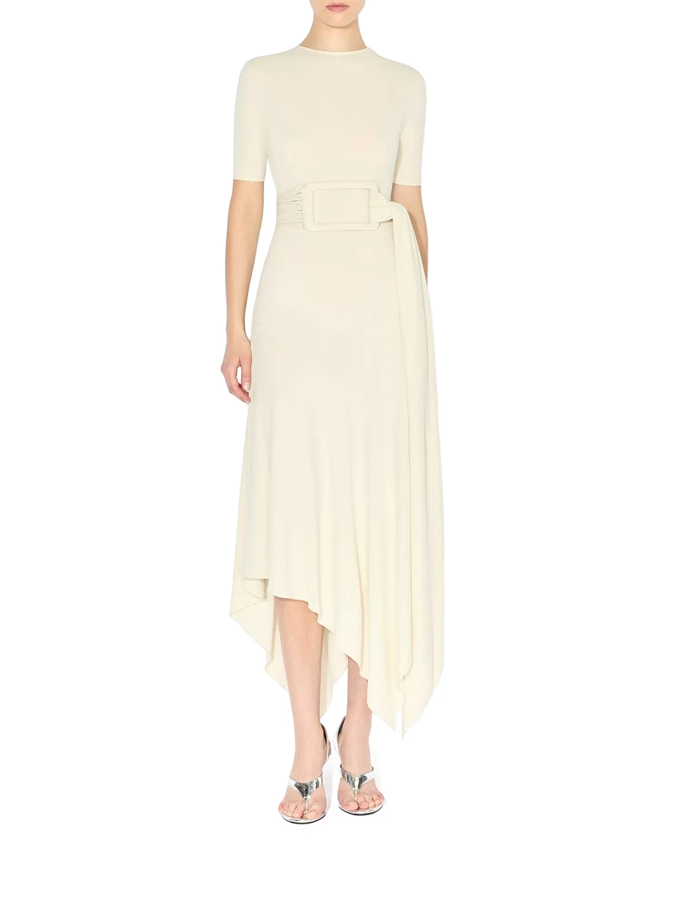 JERSEY DRESS WITH BELT - Image 2