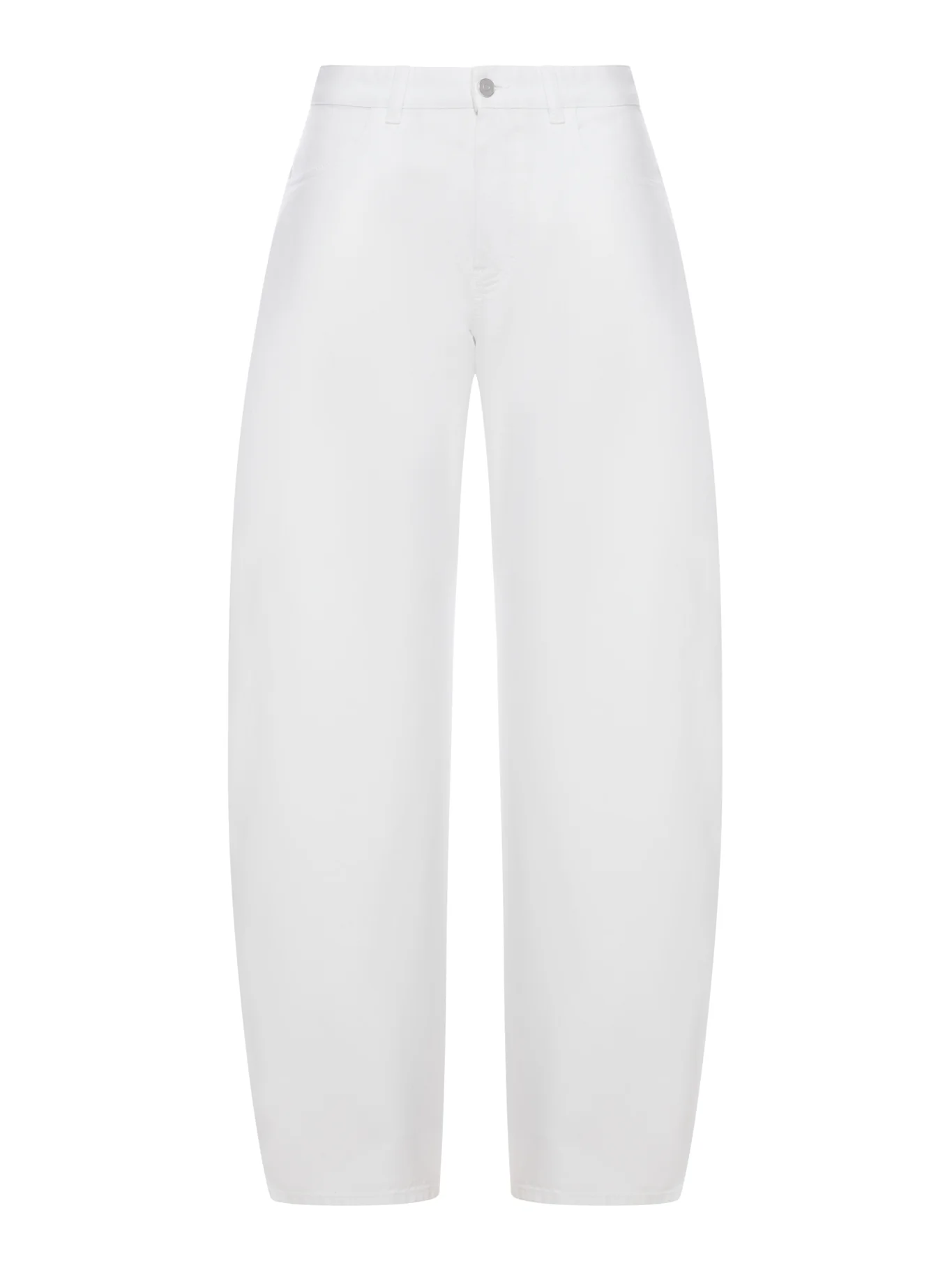 LOW-WAISTED ROUNDED JEANS