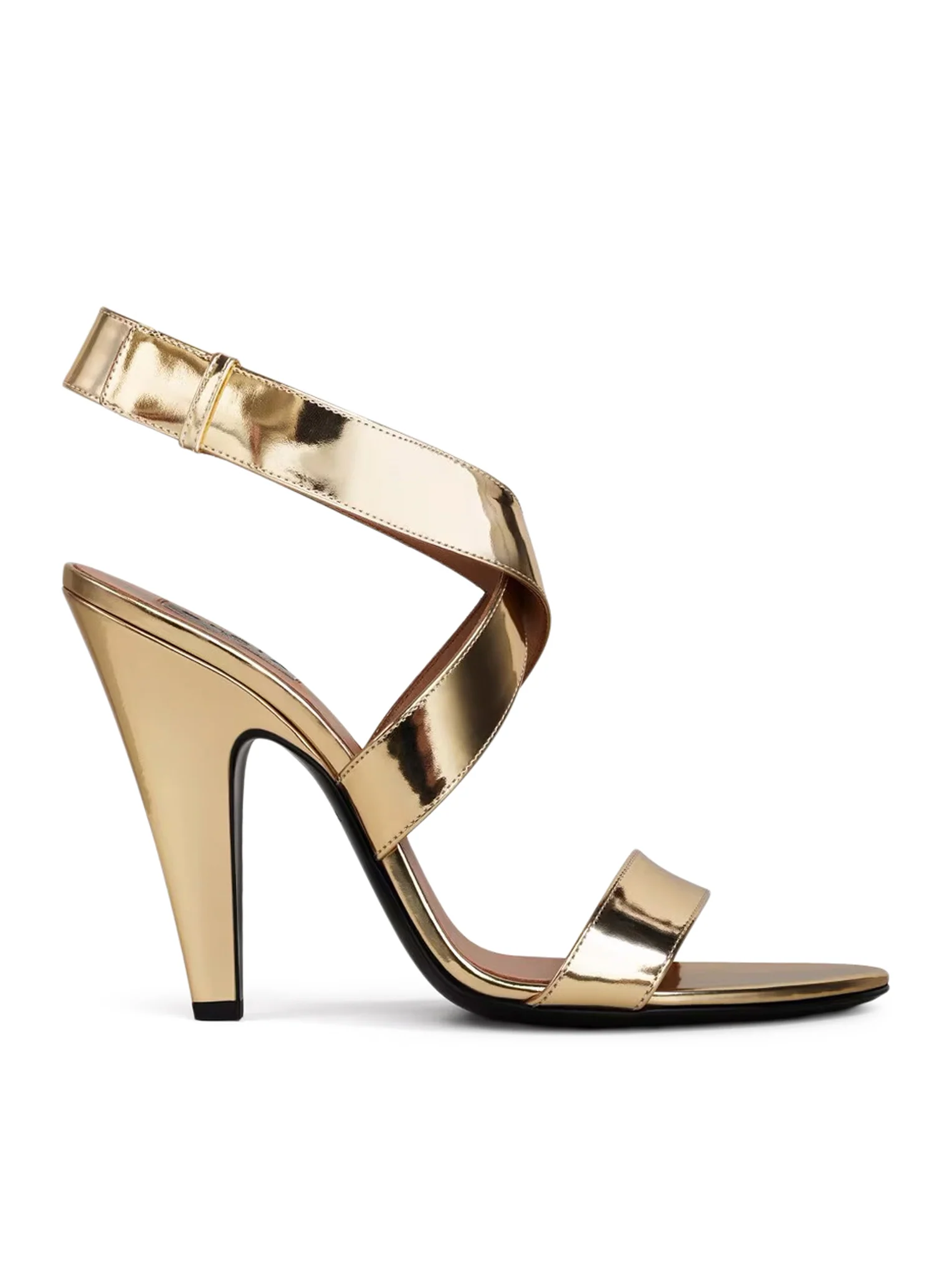 MIRROR-EFFECT SANDALS
