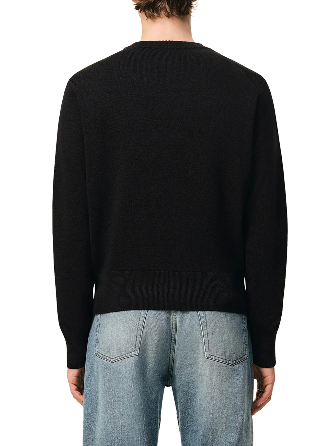V-NECK KNIT CARDIGAN WITH EMBROIDERED LOGO - Image 3