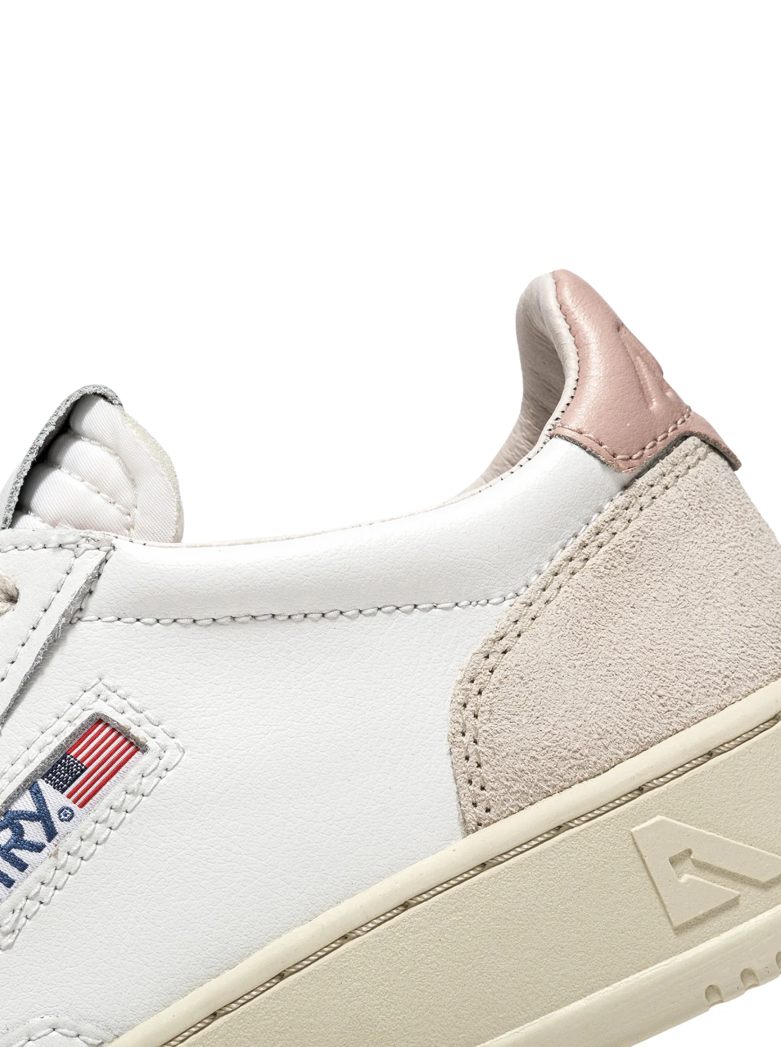 MEDALIST LOW SNEAKERS IN WHITE AND POWDER LEATHER AND BEIGE SUEDE - Image 6