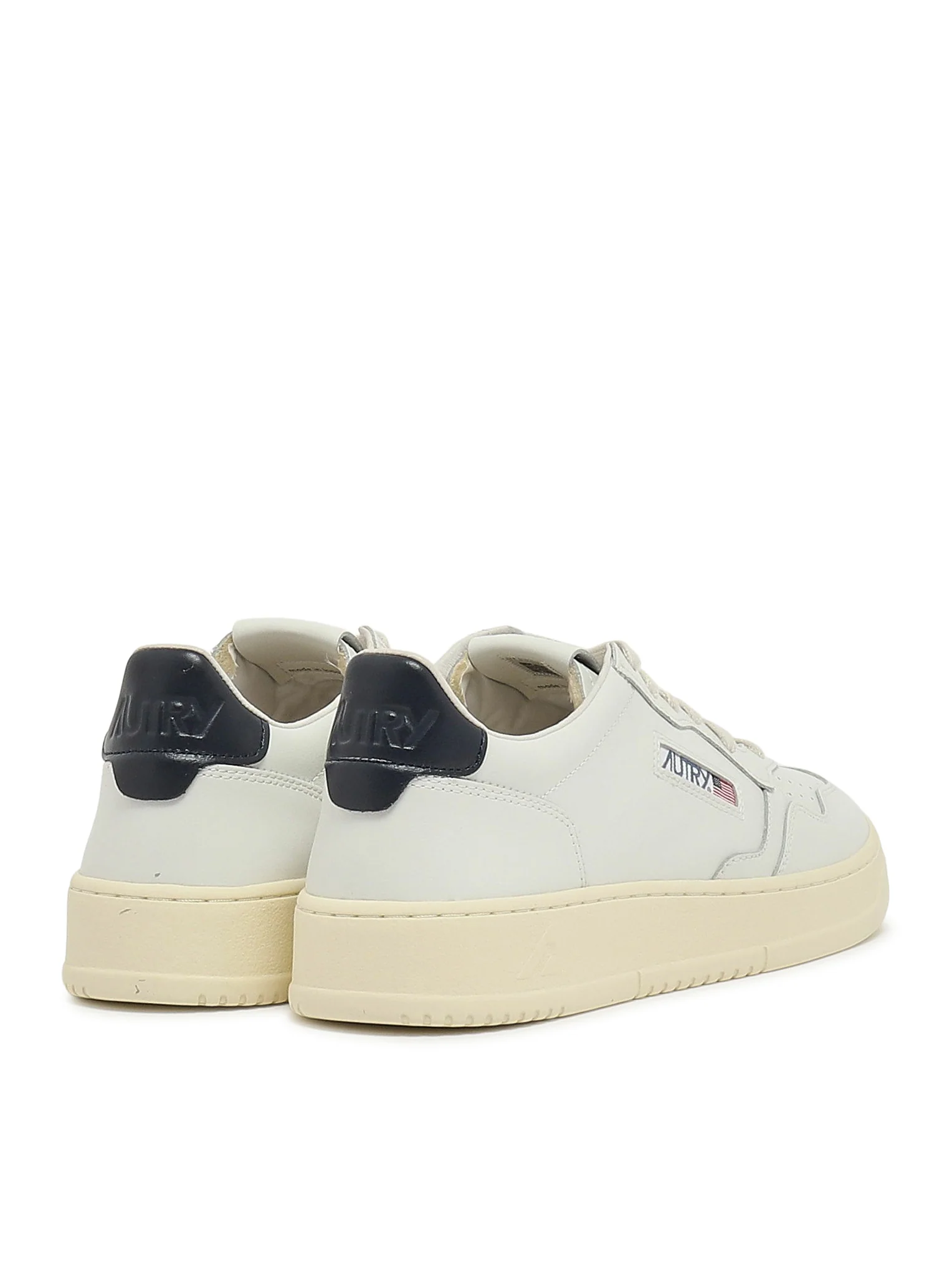 MEDALIST LOW SNEAKERS IN WHITE LEATHER AND SPACE - Image 3