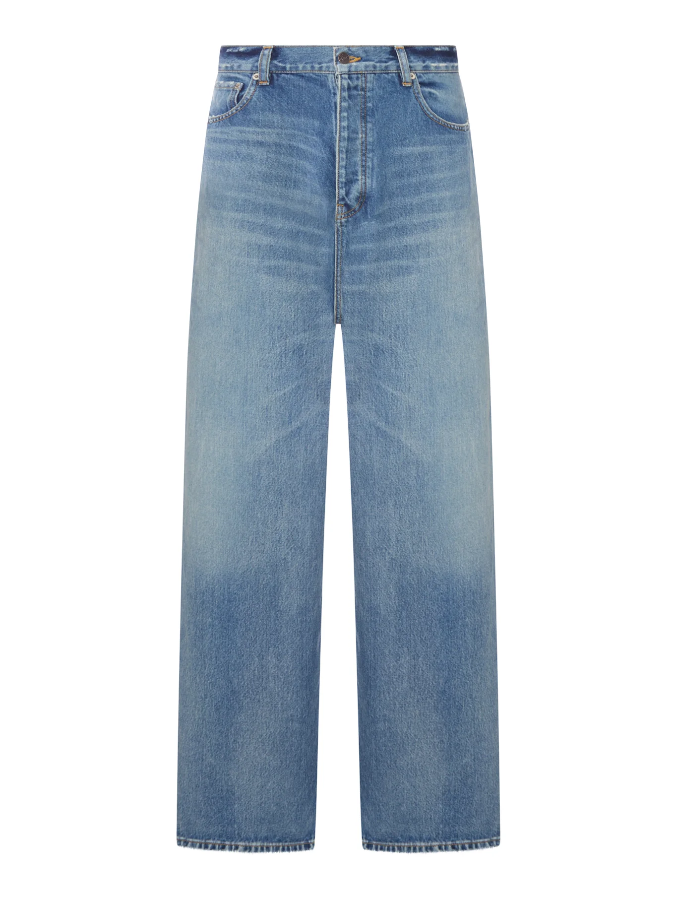 DARK BLUE ORGANIC DENIM BAGGY JEANS