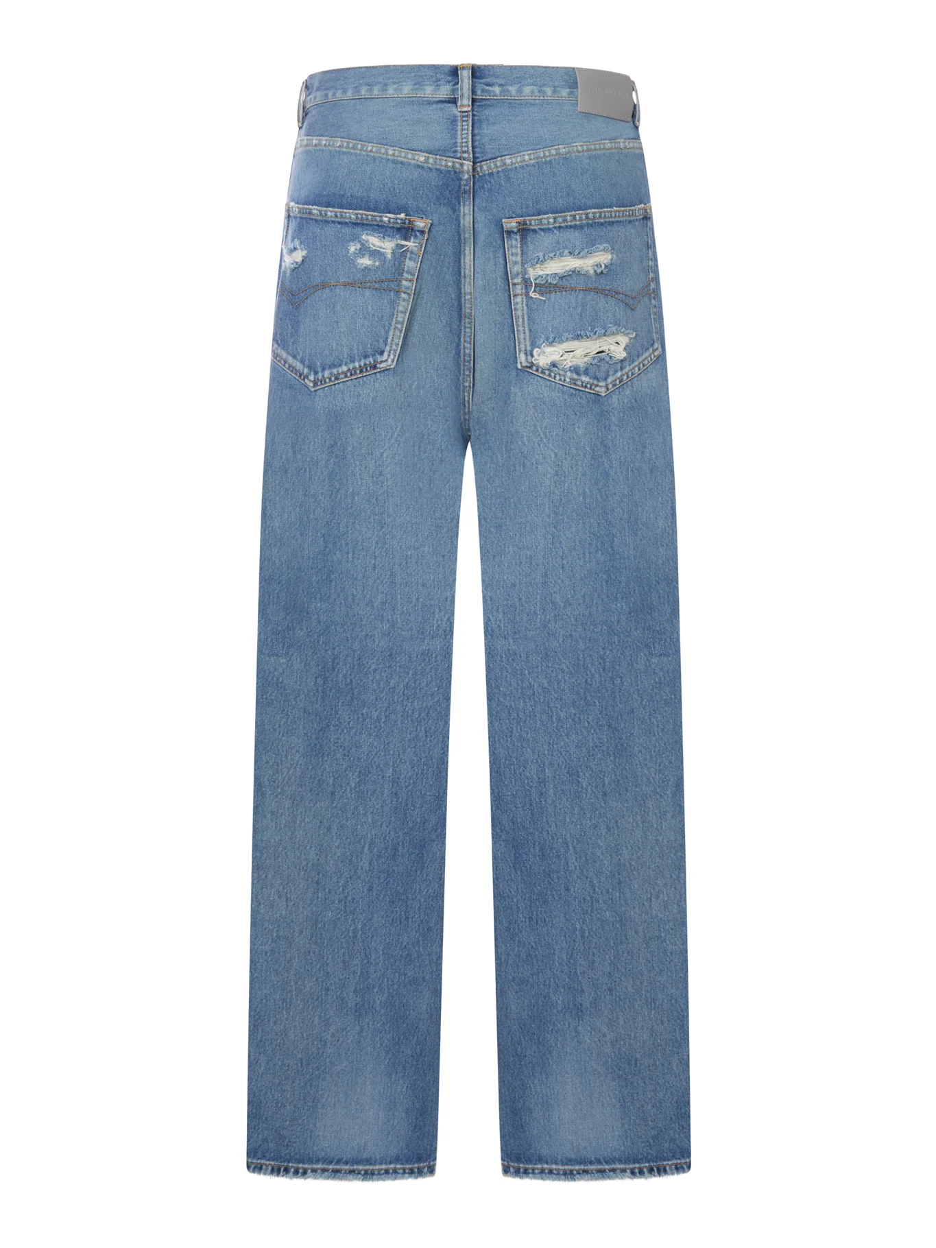 DARK BLUE ORGANIC DENIM BAGGY JEANS - Image 2