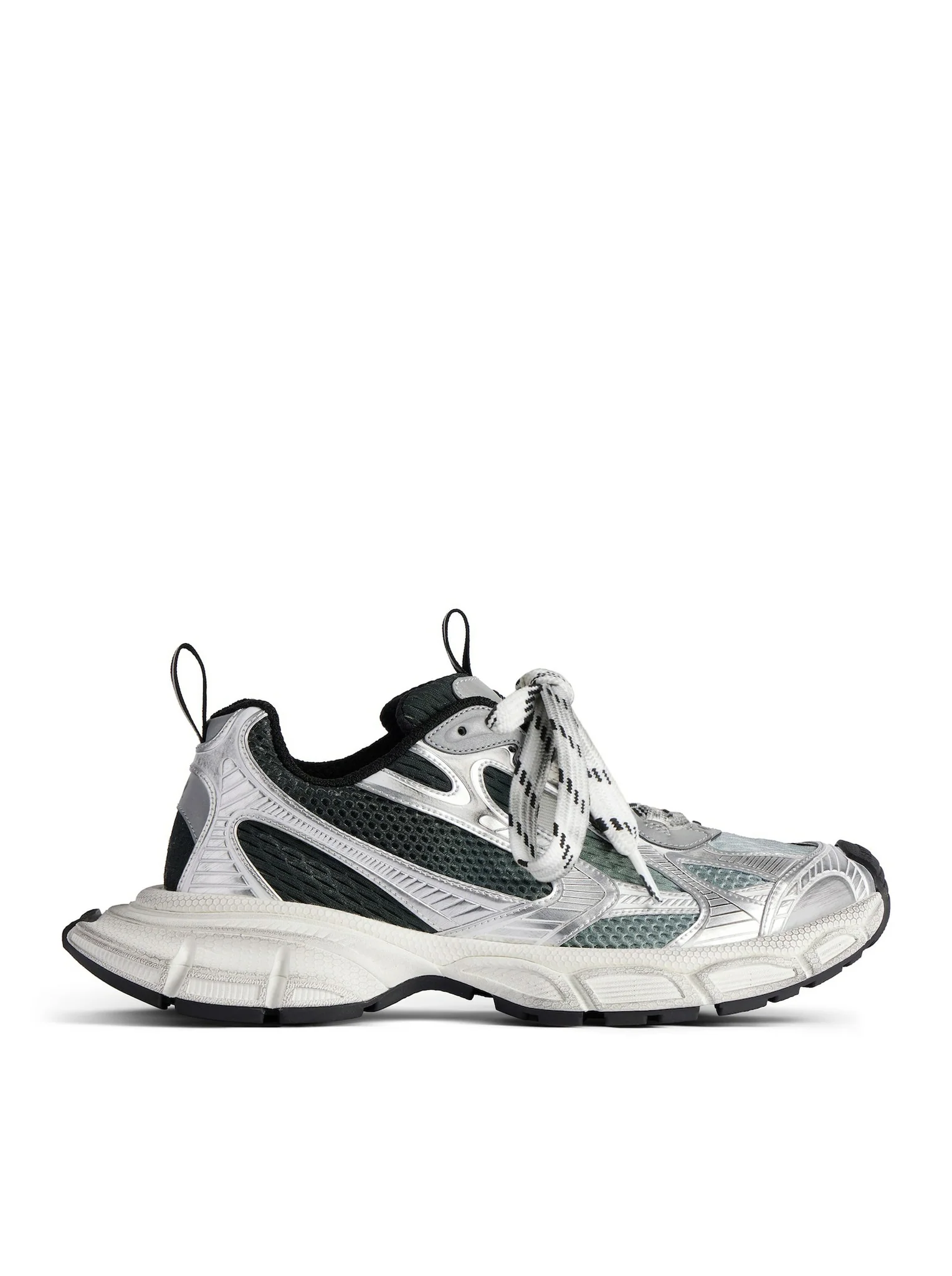 MEN`S 3XL GRADIENT SNEAKER IN BLACK/GREY/WHITE