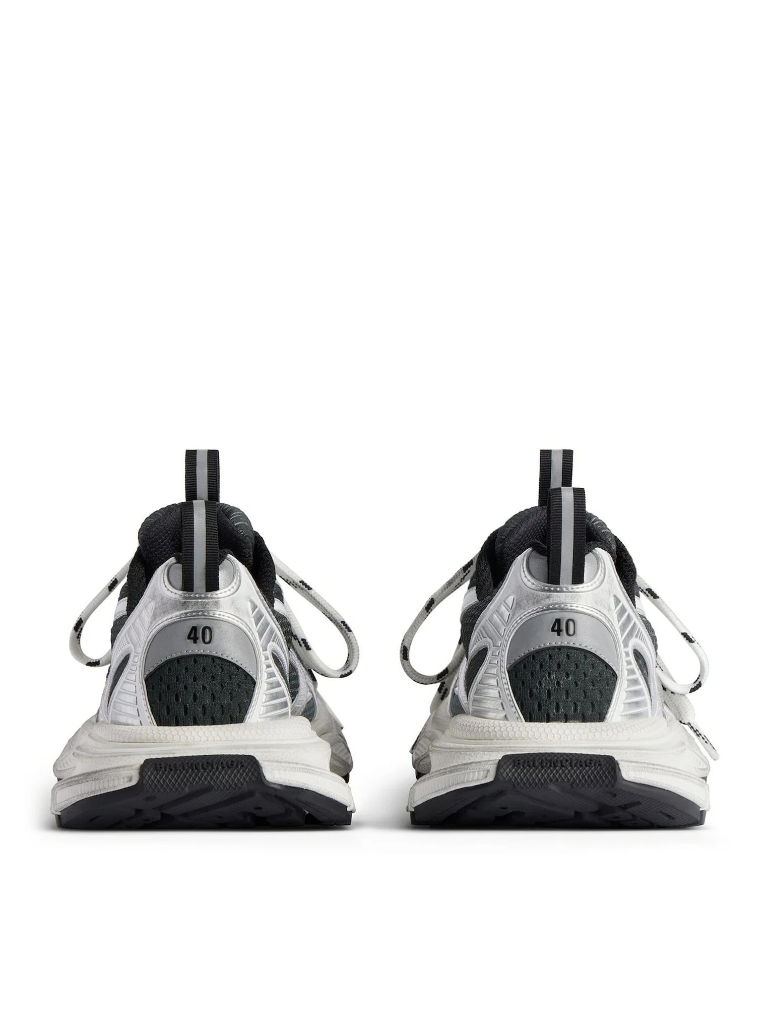 MEN`S 3XL GRADIENT SNEAKER IN BLACK/GREY/WHITE - Image 3
