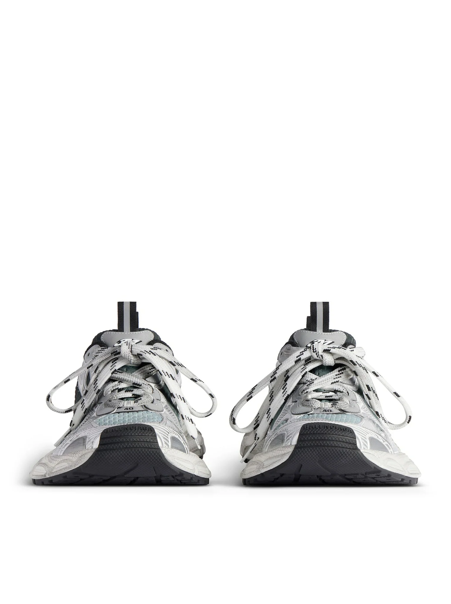 MEN`S 3XL GRADIENT SNEAKER IN BLACK/GREY/WHITE - Image 4