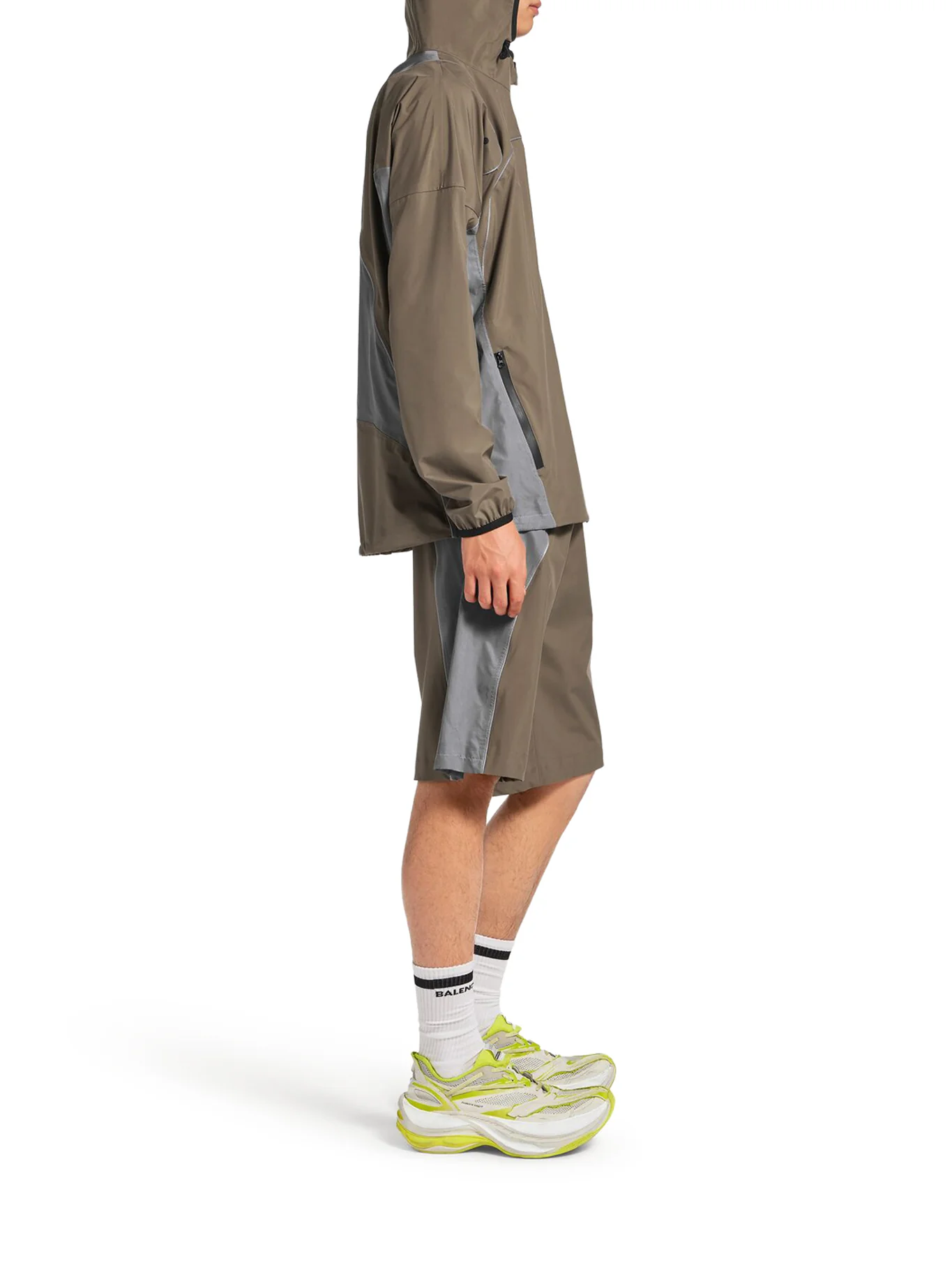 MEN`S TECHWEAR ZIP-UP JACKET IN GREY - Image 5