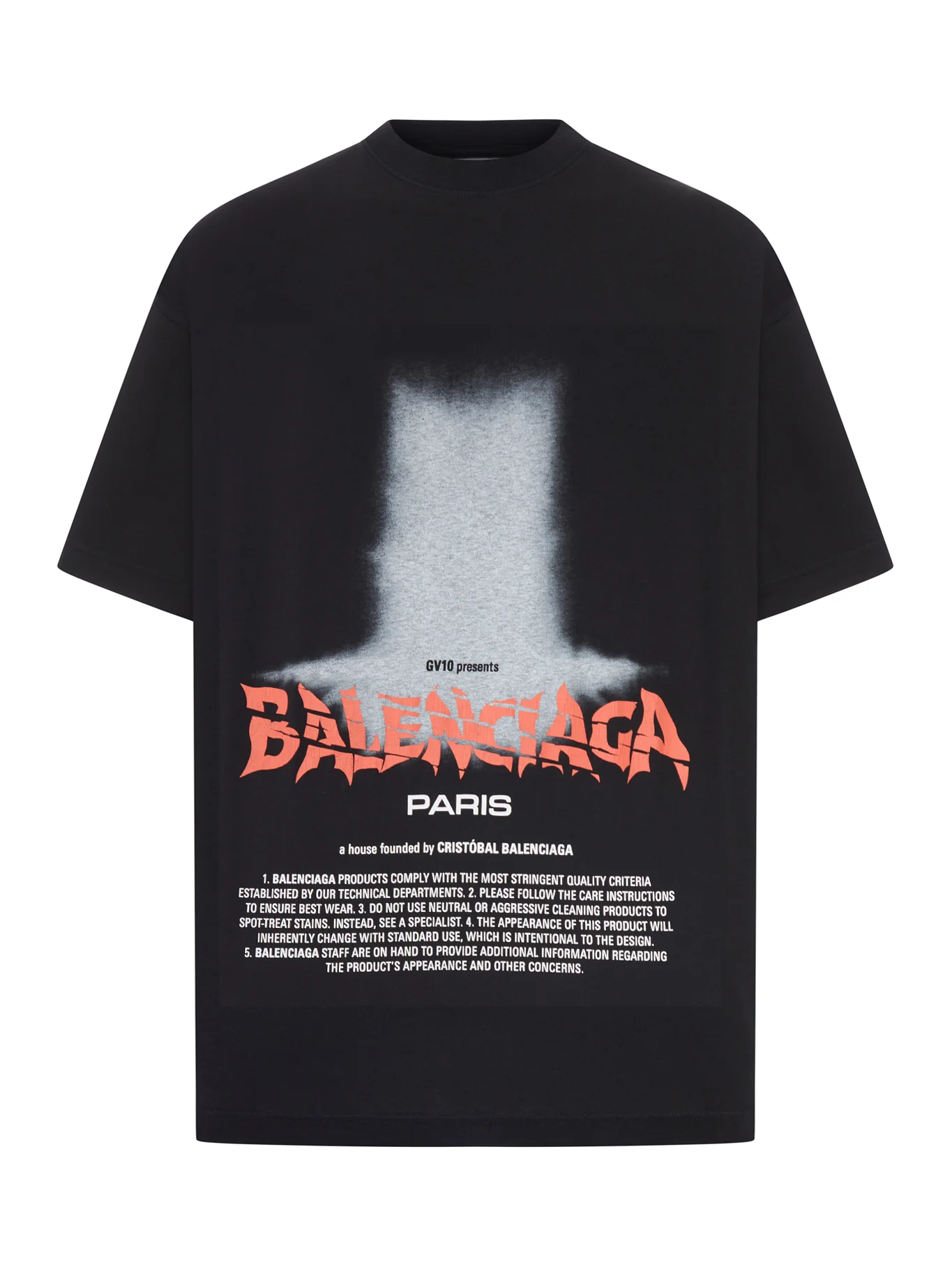 OVERSIZED THE DOOR T-SHIRT IN DRY BLACK JERSEY