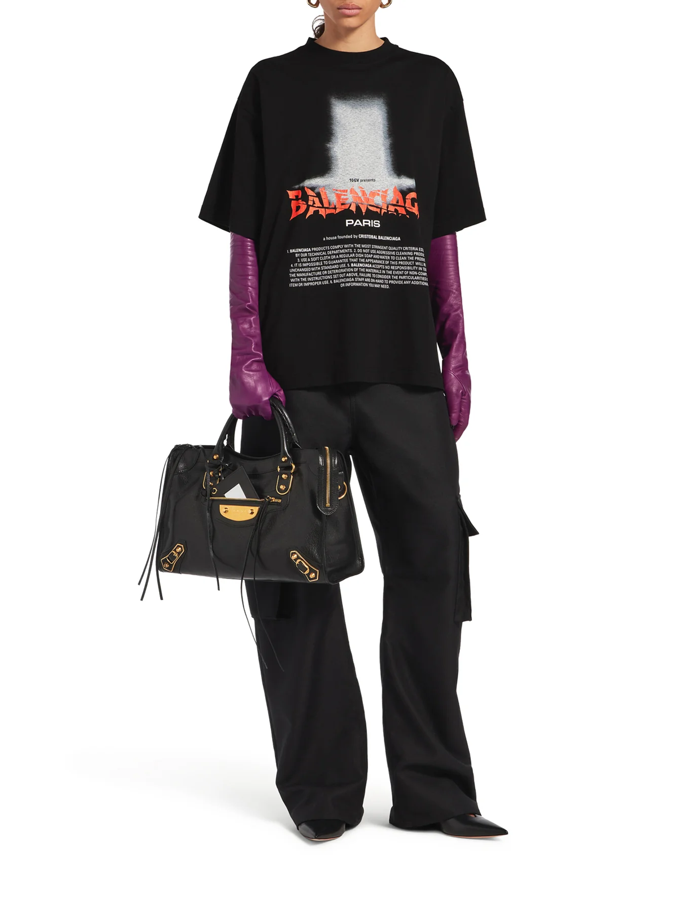 OVERSIZED THE DOOR T-SHIRT IN DRY BLACK JERSEY - Image 2