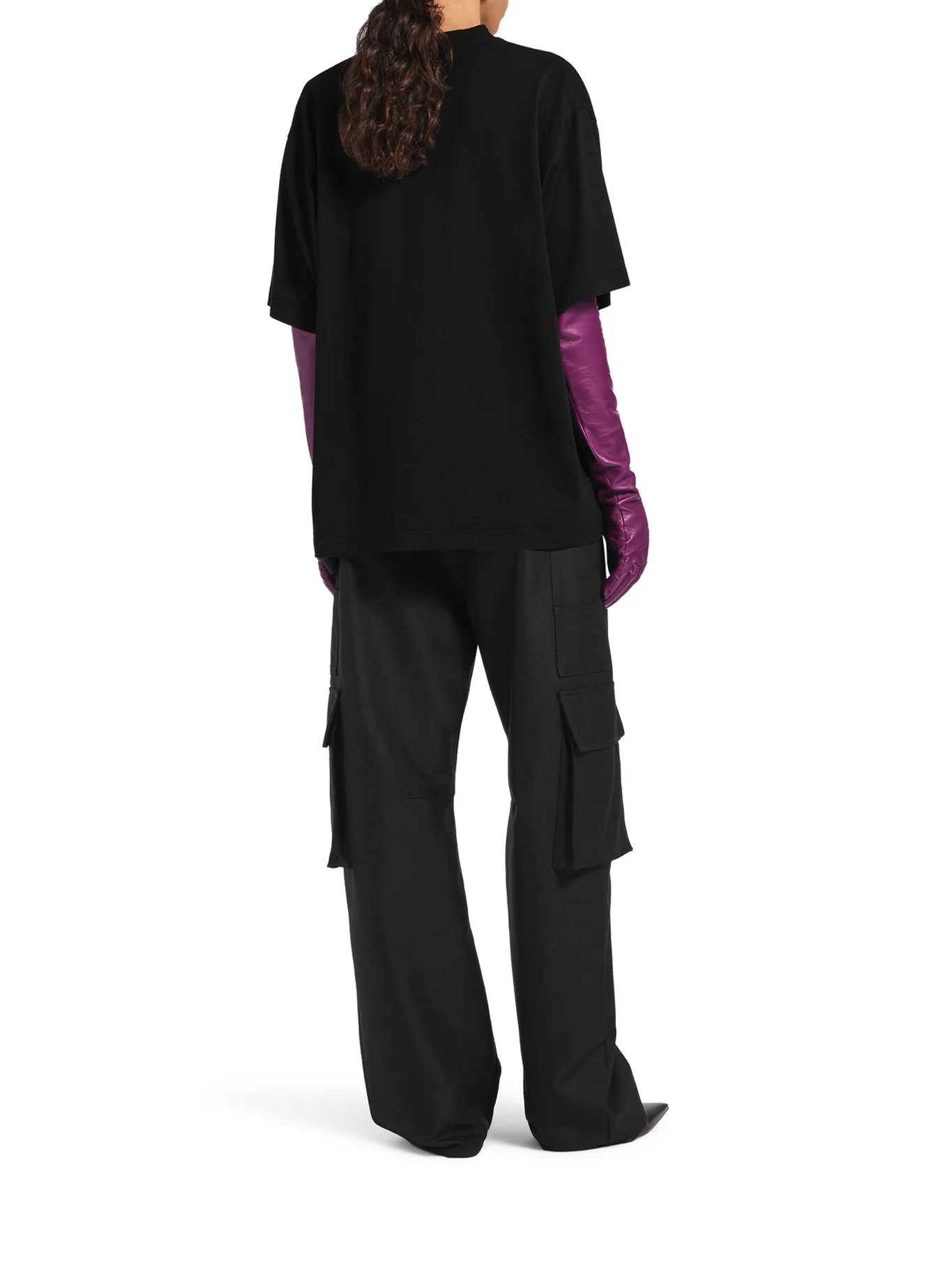 OVERSIZED THE DOOR T-SHIRT IN DRY BLACK JERSEY - Image 4