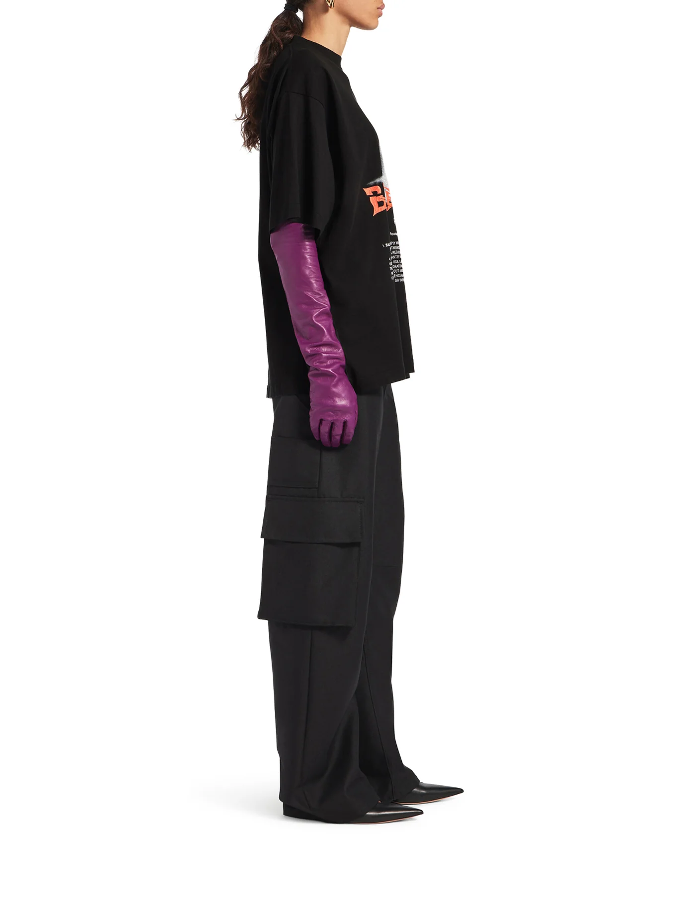 OVERSIZED THE DOOR T-SHIRT IN DRY BLACK JERSEY - Image 5