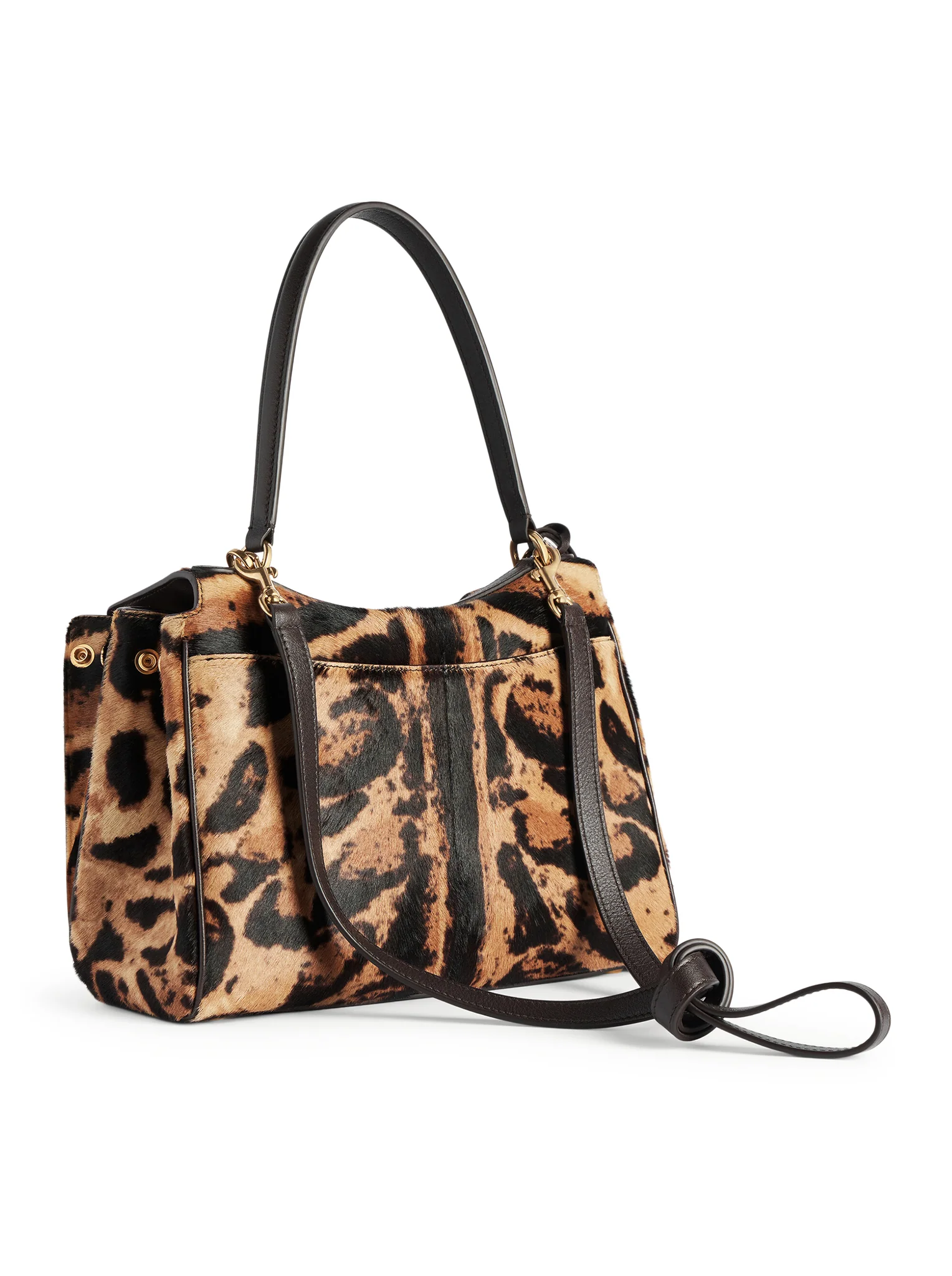 RODEO SMALL LEOPARD PRINT LEATHER HANDBAG - Image 6