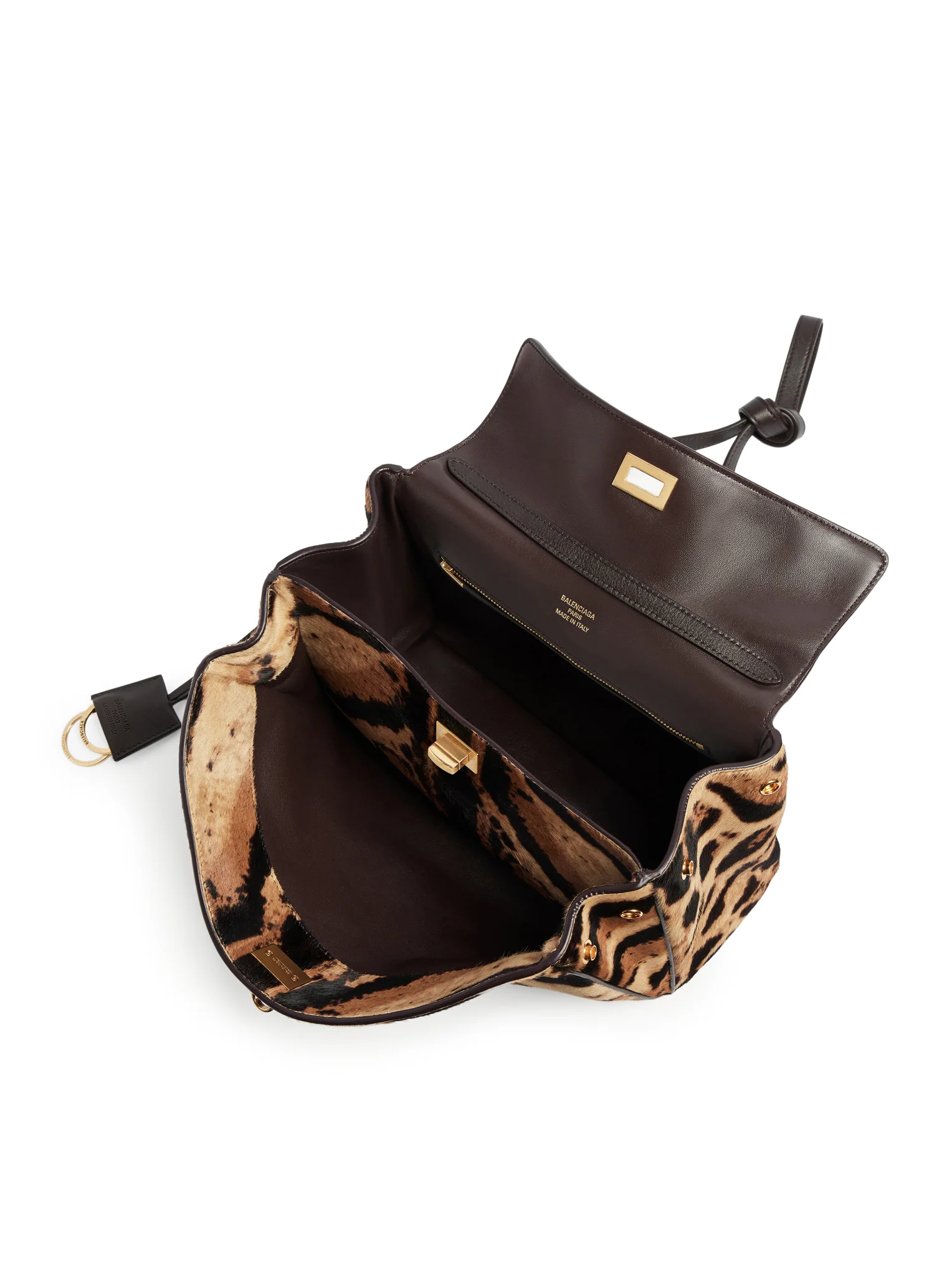 RODEO SMALL LEOPARD PRINT LEATHER HANDBAG - Image 8