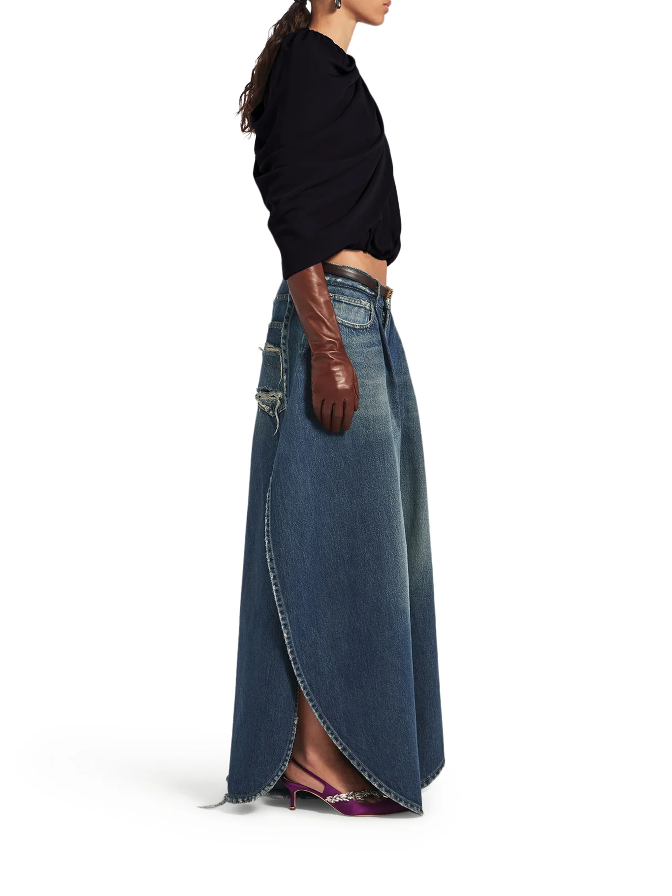 SILK CADY CAPE TOP - Image 5