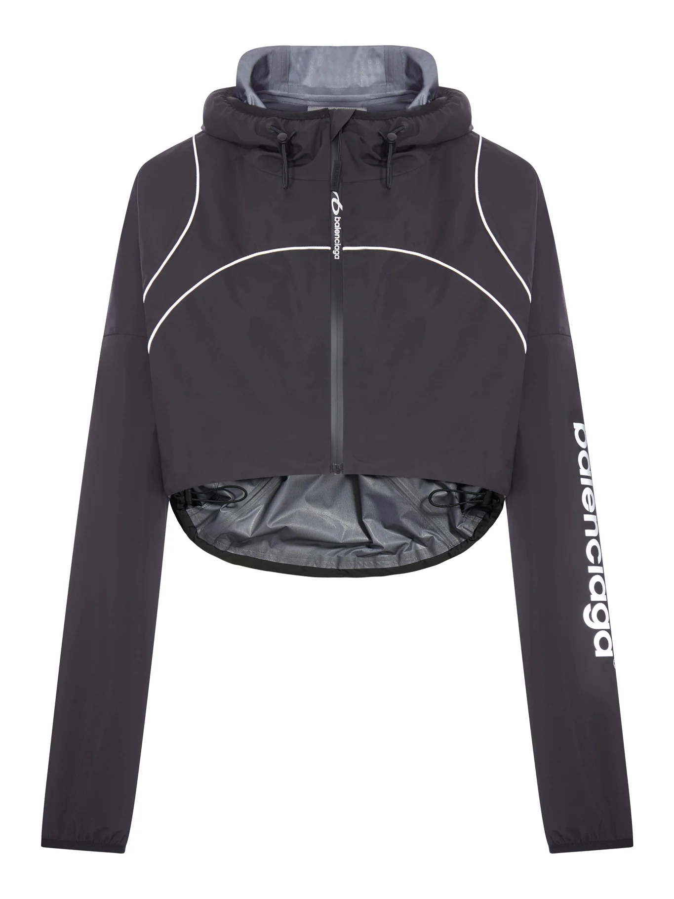 TECHWEAR CROPPED JACKET IN BLACK