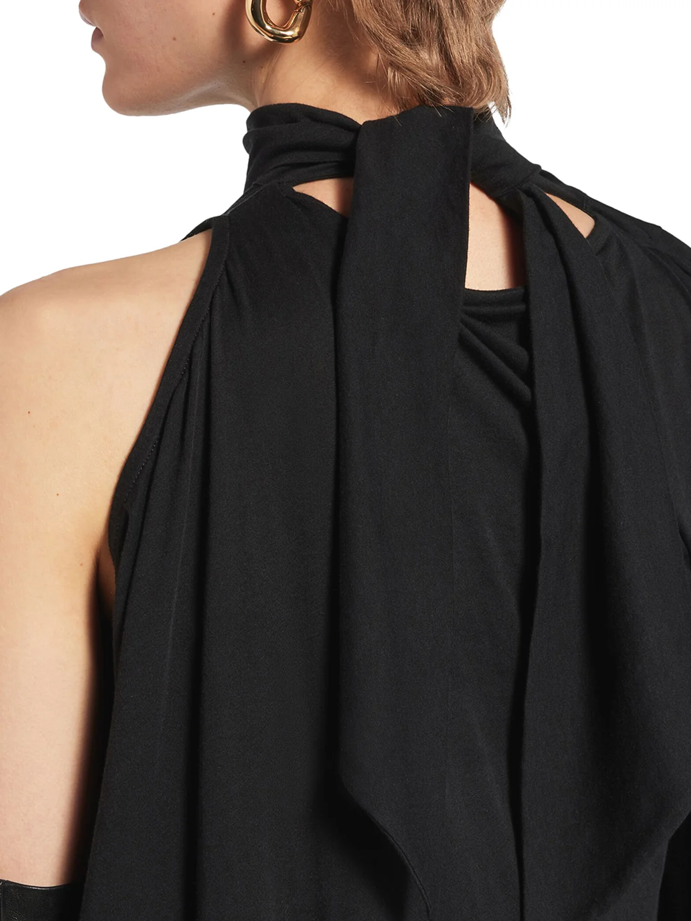 THE DOOR WOMEN`S LONG DRESS IN BLACK - Image 6