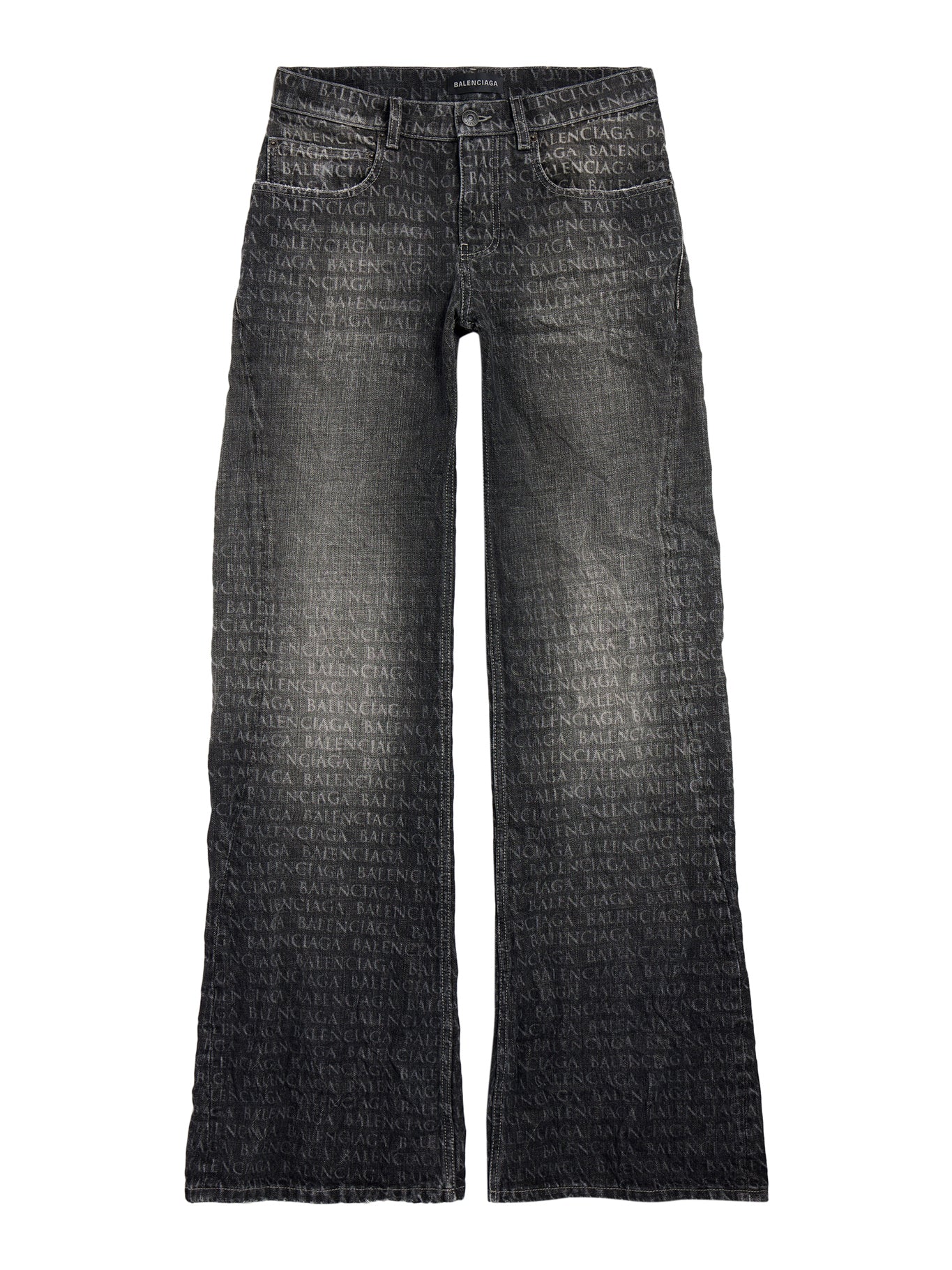 WOMEN`S BLACK WIDE-LEG TROUSERS