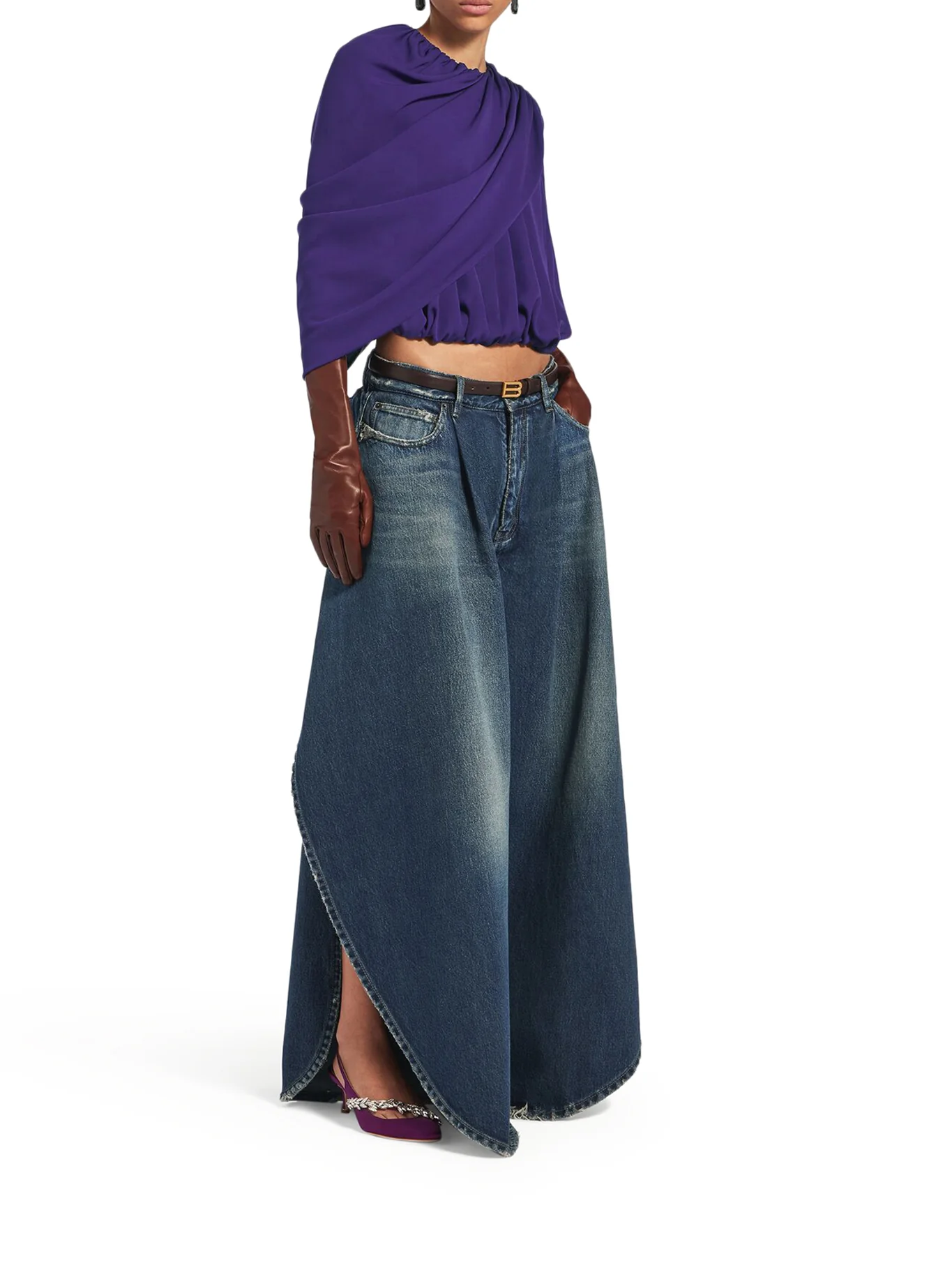 SILK CADY CAPE TOP - Image 2