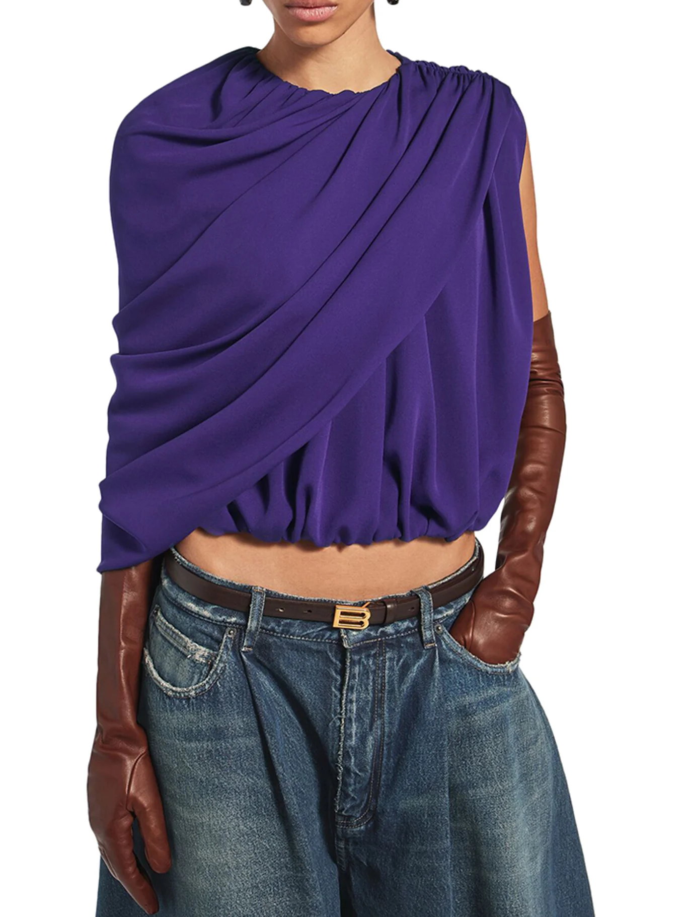 SILK CADY CAPE TOP - Image 3