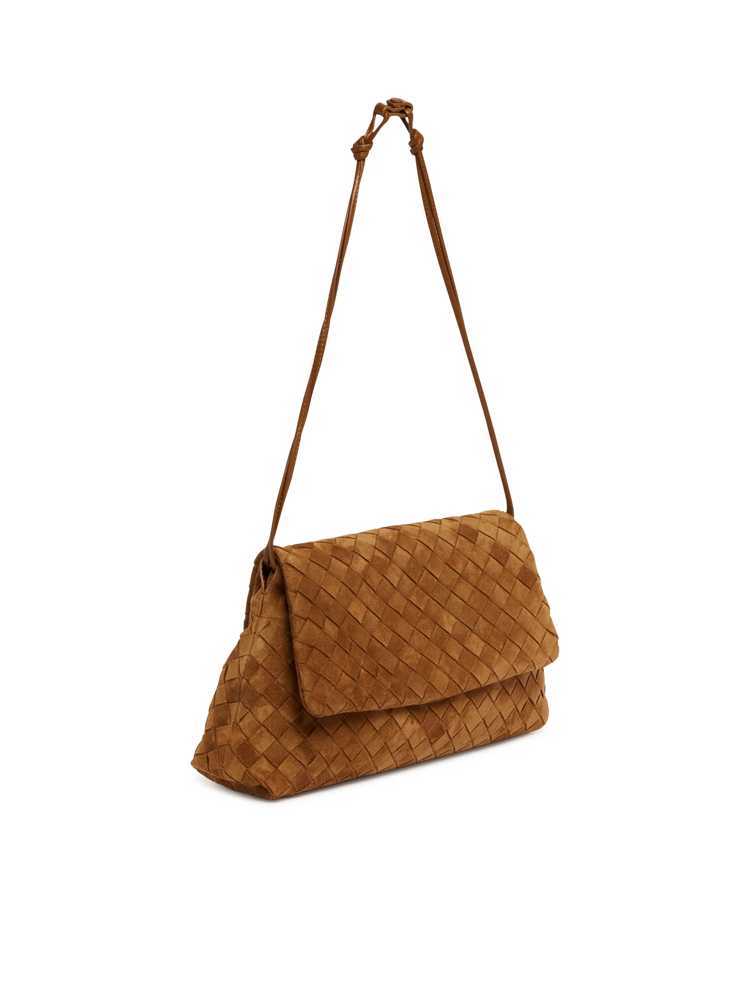 BROWN SUEDE DAY CLUTCH - Image 2