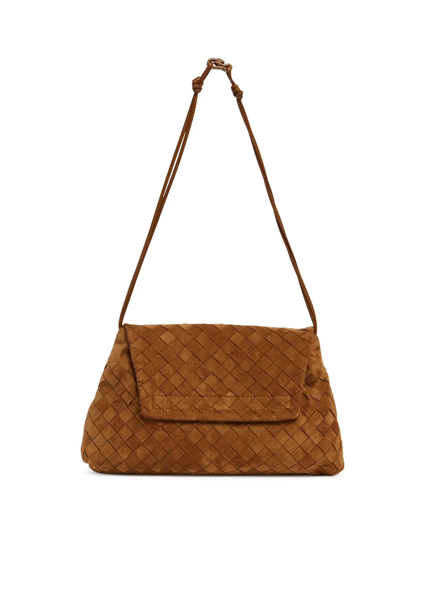 BROWN SUEDE DAY CLUTCH - Image 3
