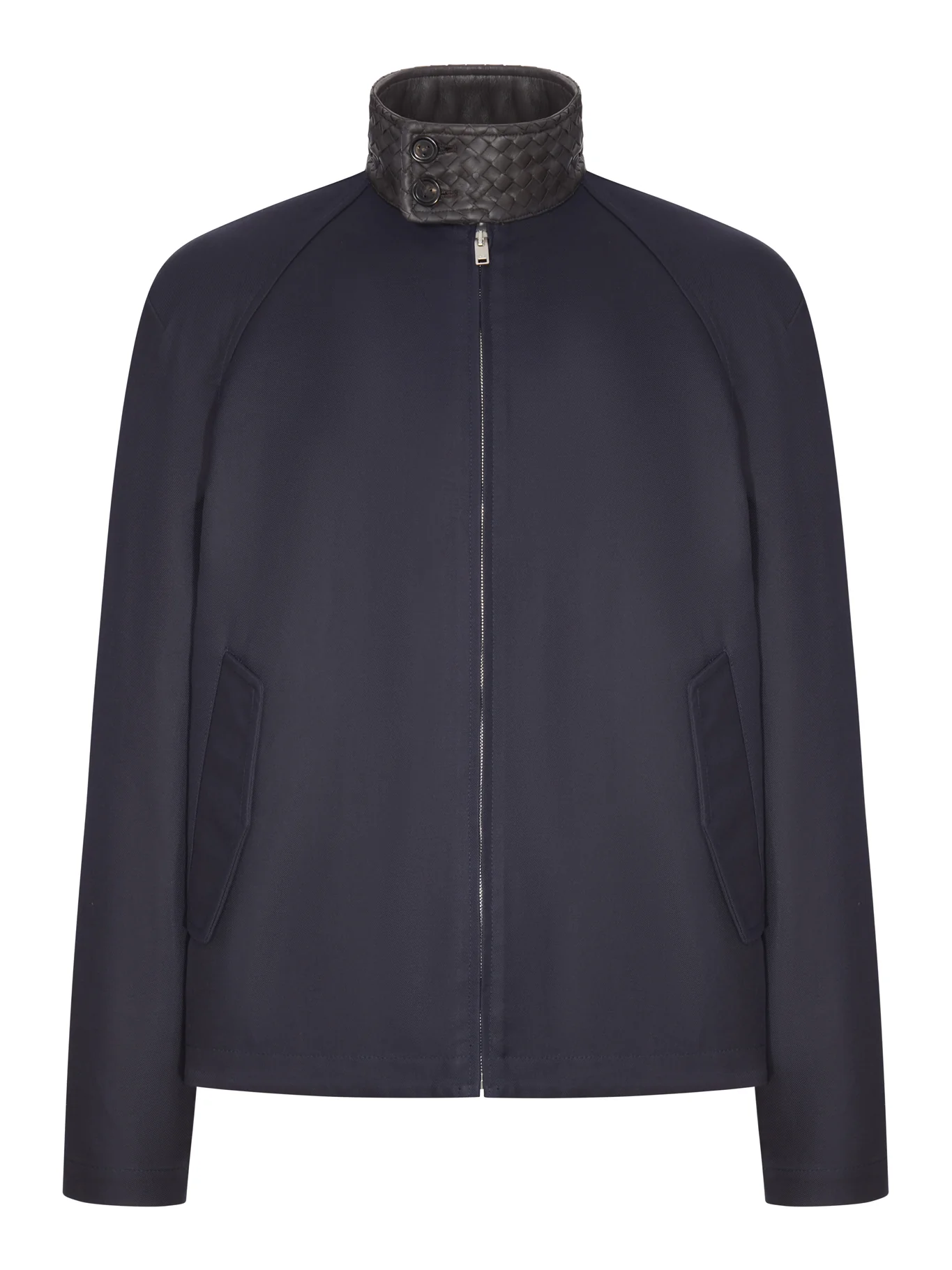 COTTON GABARDINE HARRINGTON JACKET