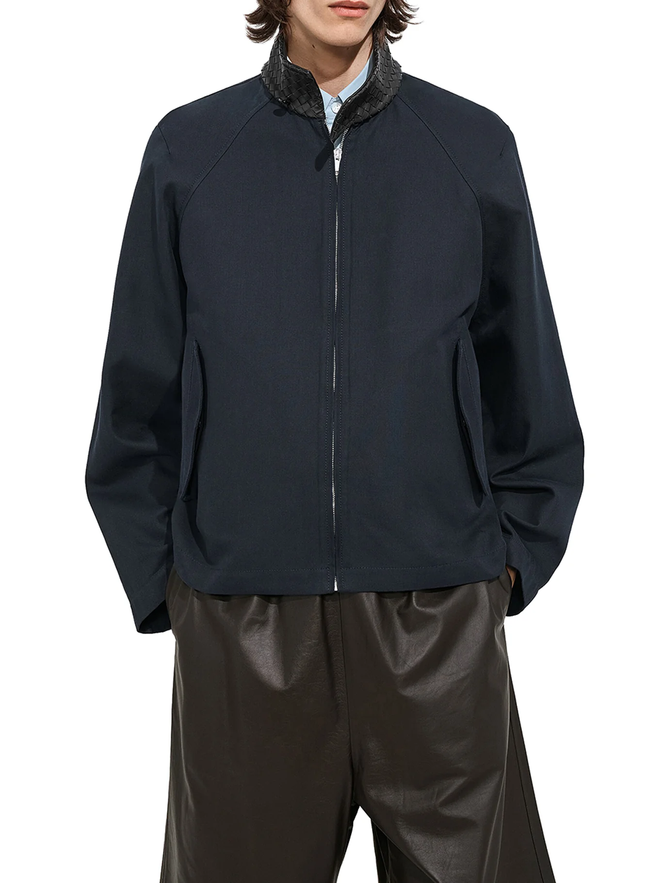 COTTON GABARDINE HARRINGTON JACKET - Image 3
