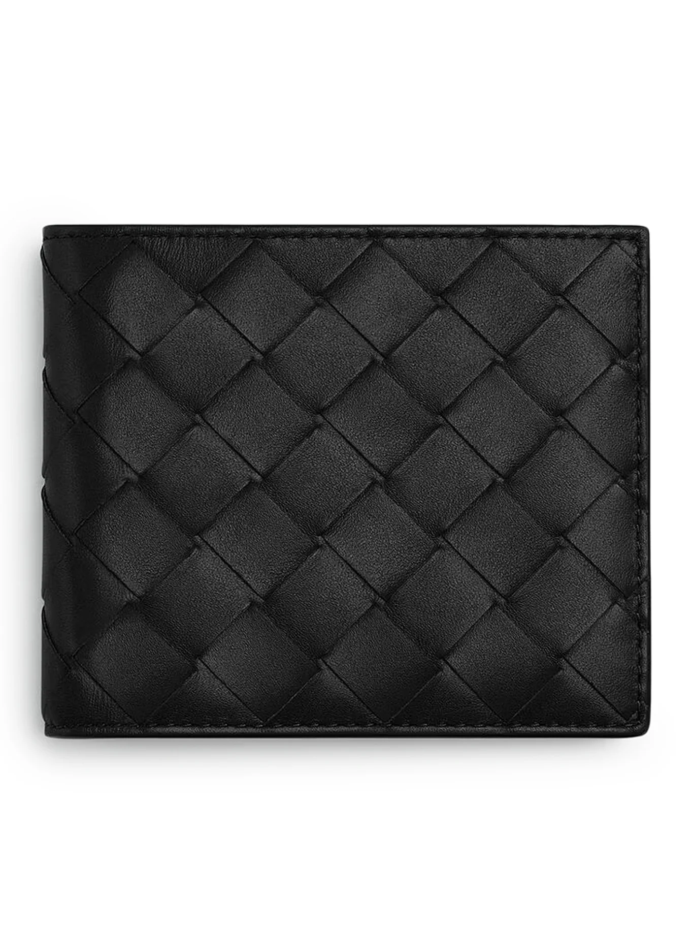 BRAIDED LEATHER BIFOLD WALLET
