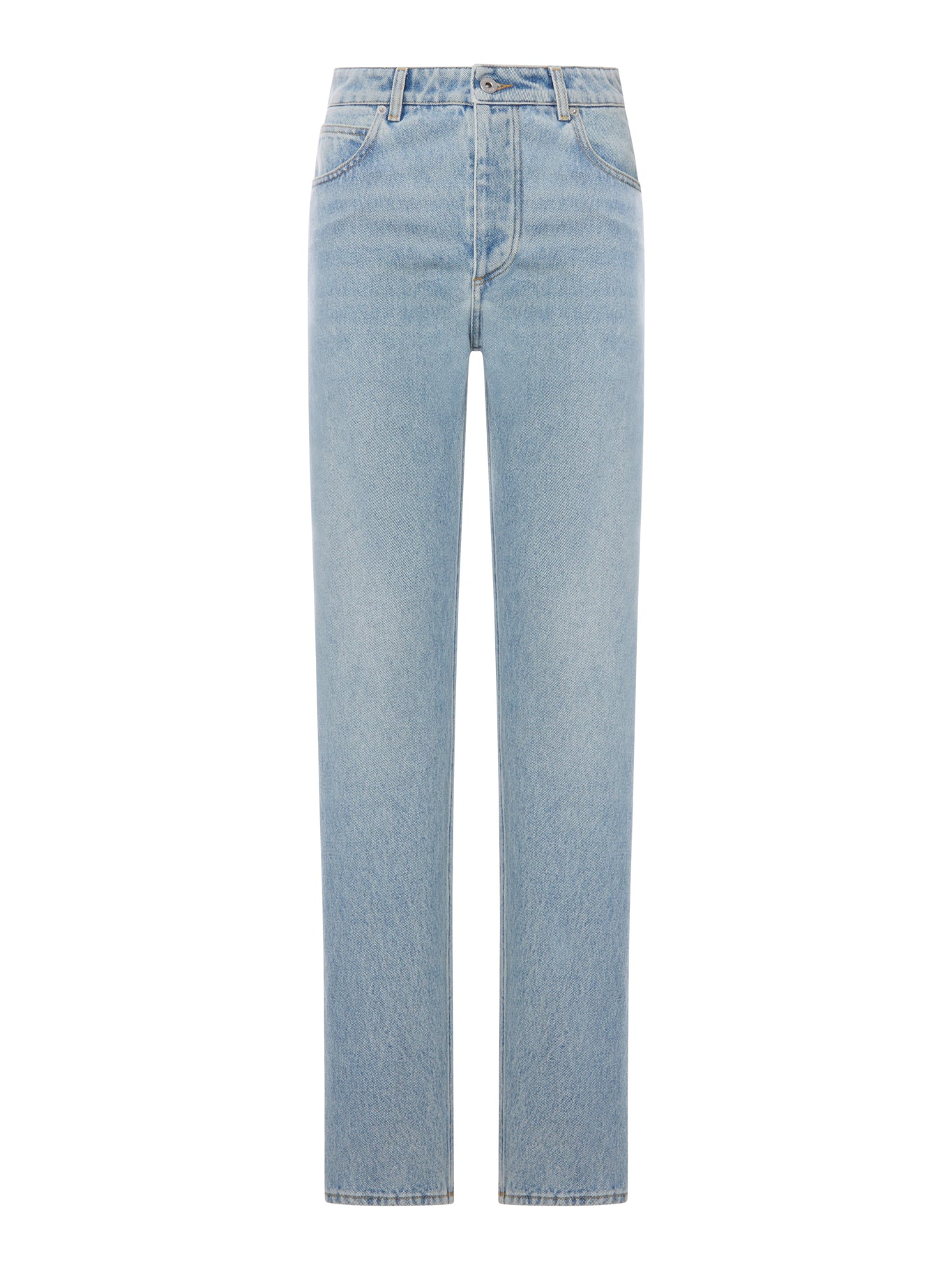 STRAIGHT LEG DENIM JEANS, LIGHT WASH
