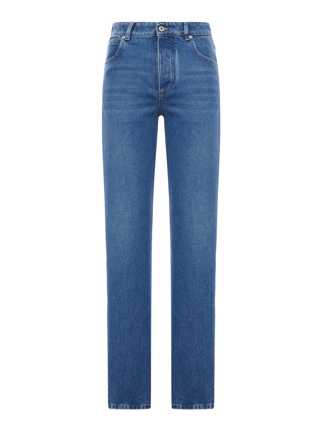STRAIGHT LEG MEDIUM WASH JEANS