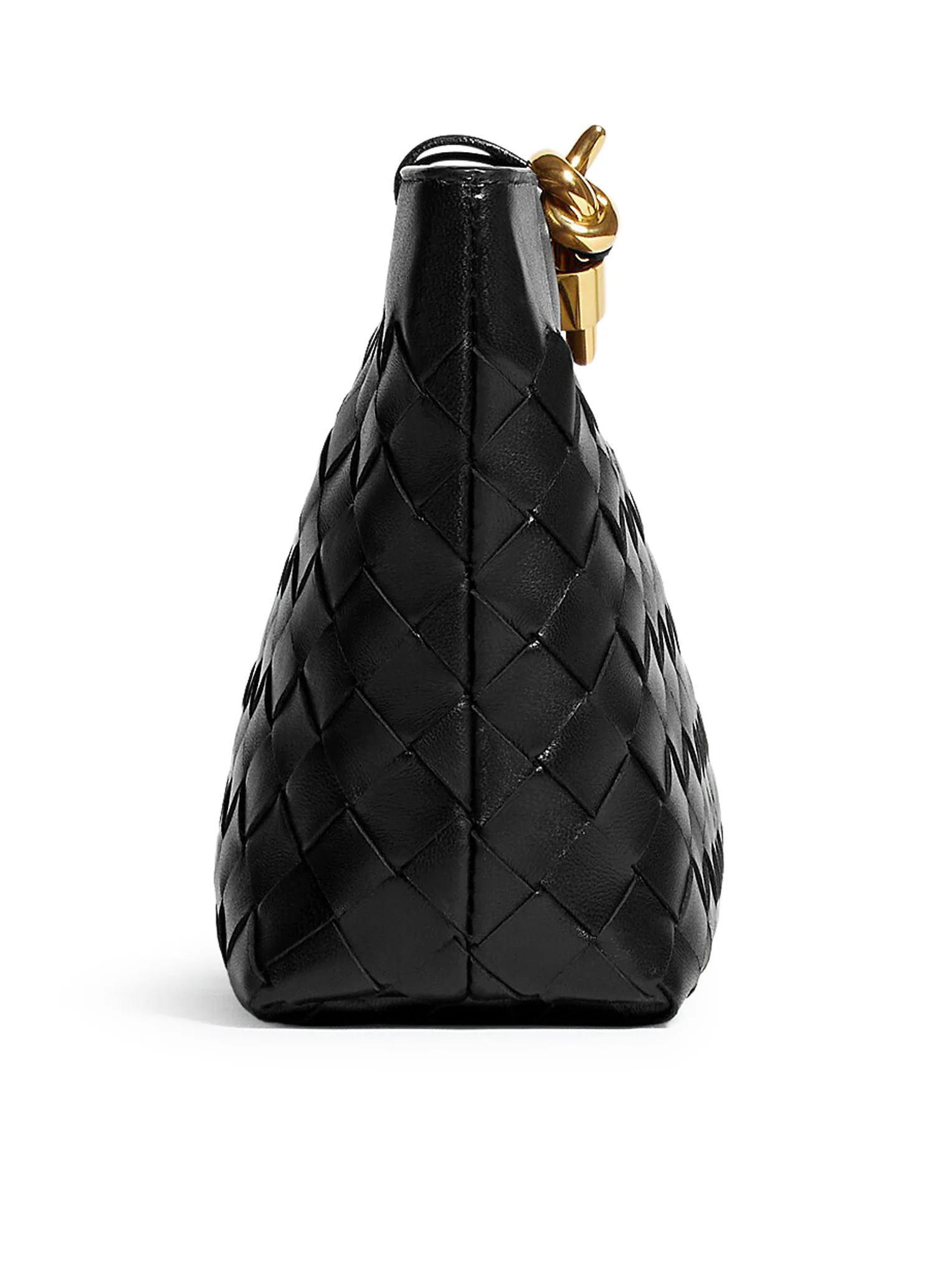 WOVEN NAPPA CLUTCH WITH DISTINCTIVE KNOT DETAIL - Image 4