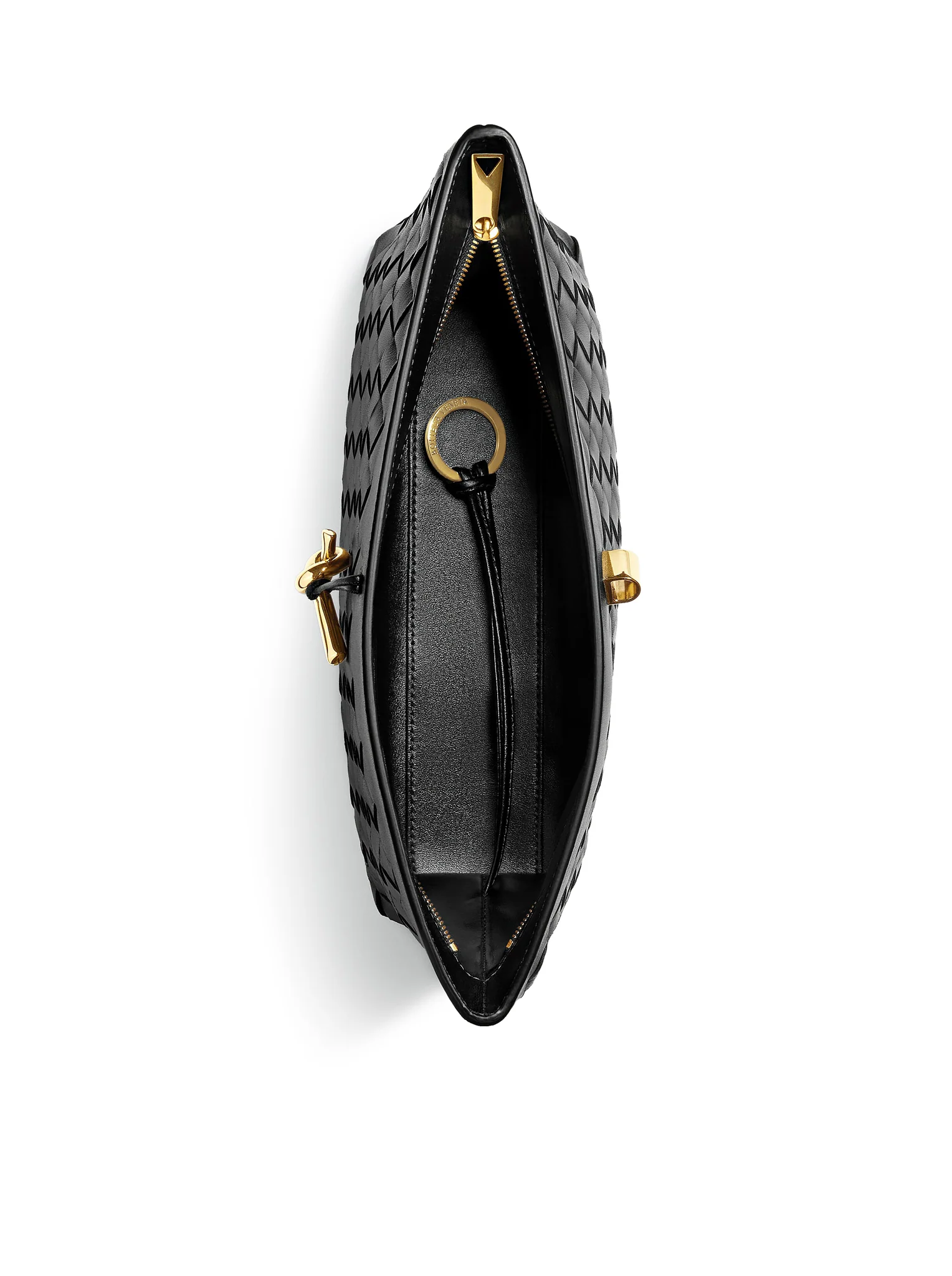 WOVEN NAPPA CLUTCH WITH DISTINCTIVE KNOT DETAIL - Image 5