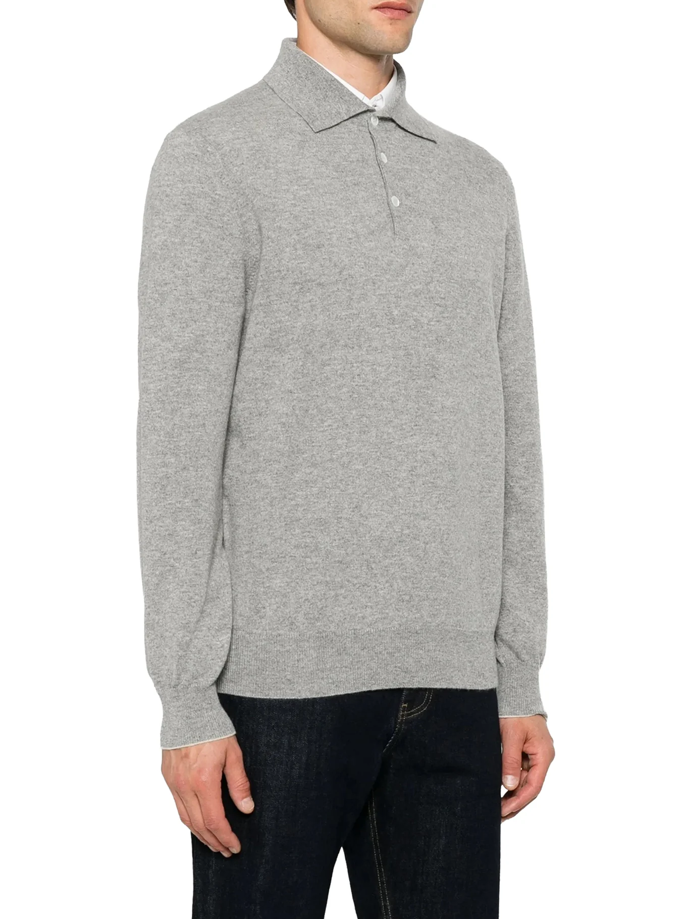 CASHMERE POLO STYLE SWEATER - Image 3
