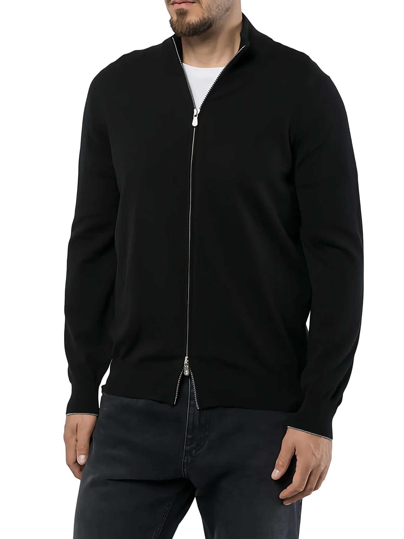 CASHMERE ZIP-UP CARDIGAN - Image 2
