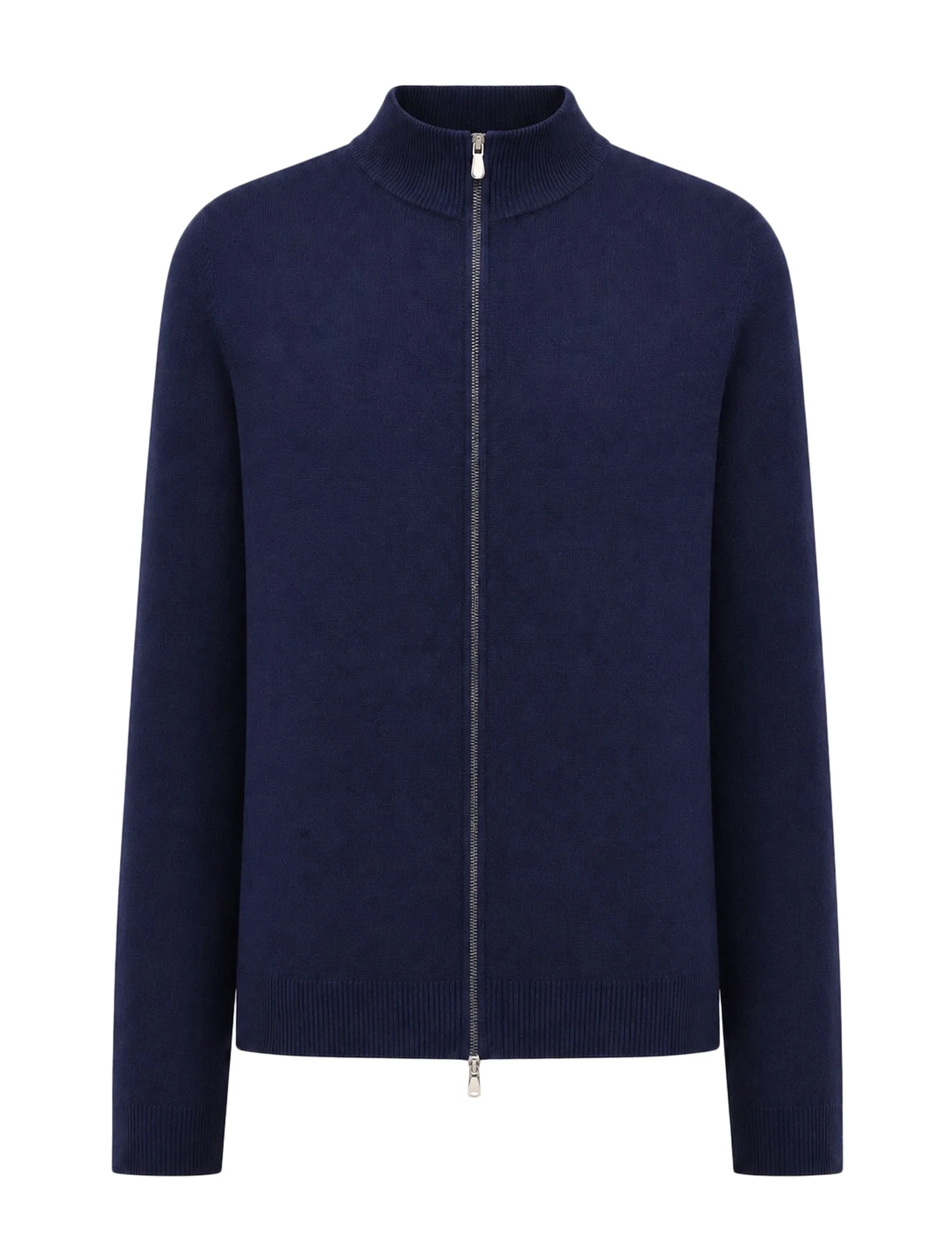 CASHMERE ZIP-UP CARDIGAN