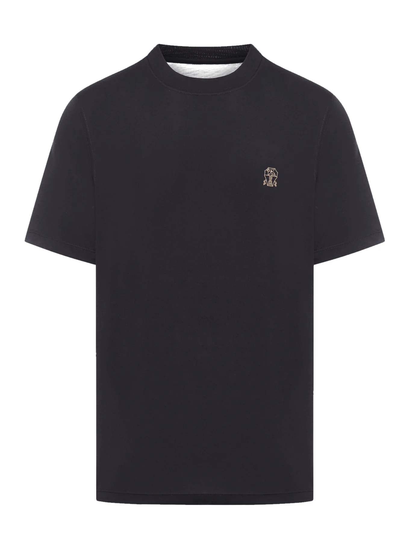 COTTON T-SHIRT WITH CONTRASTING LOGO PRINT