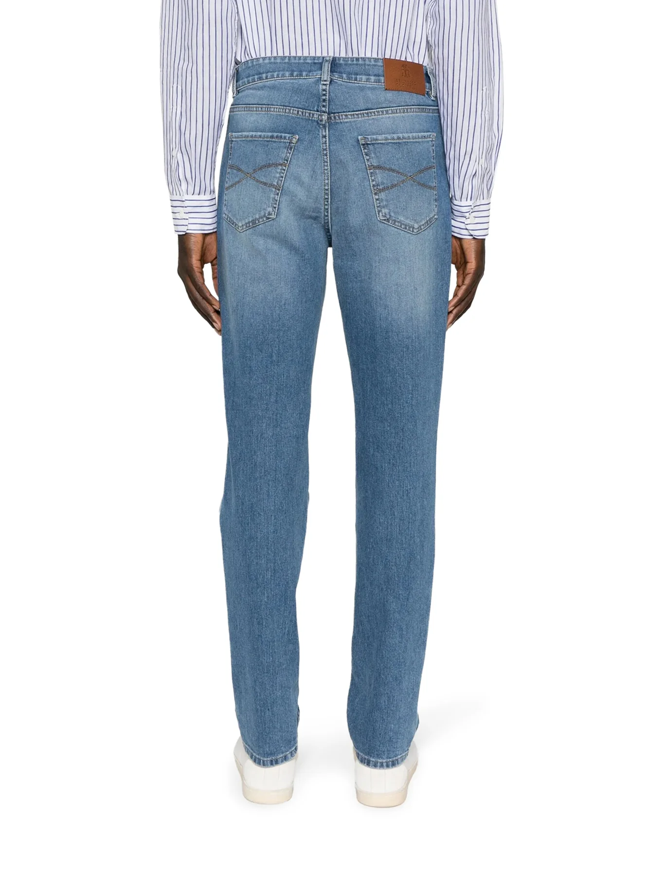 LIGHT WASH DENIM JEANS - Image 4