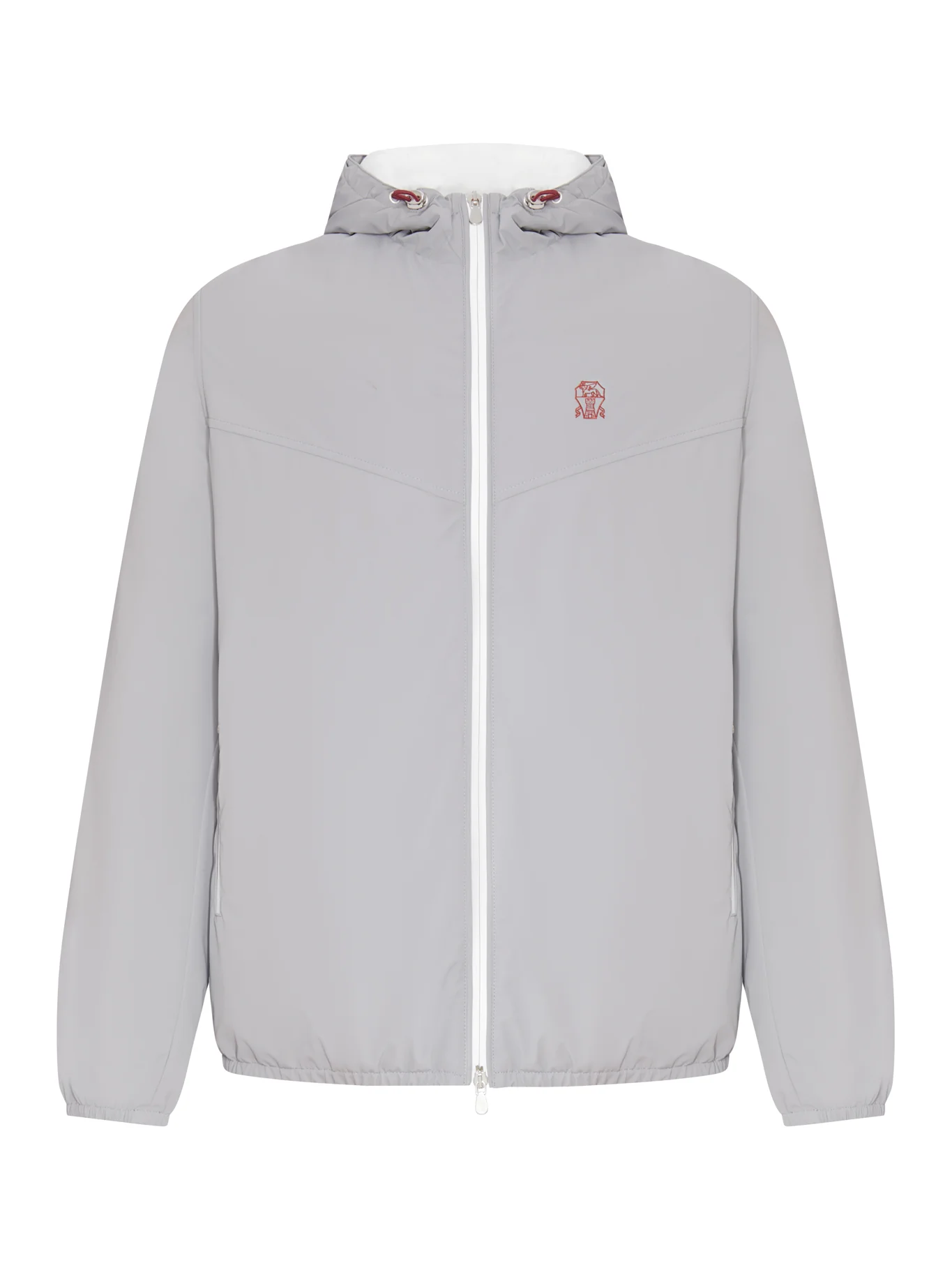 TECHNICAL FABRIC JACKET WITH HOOD