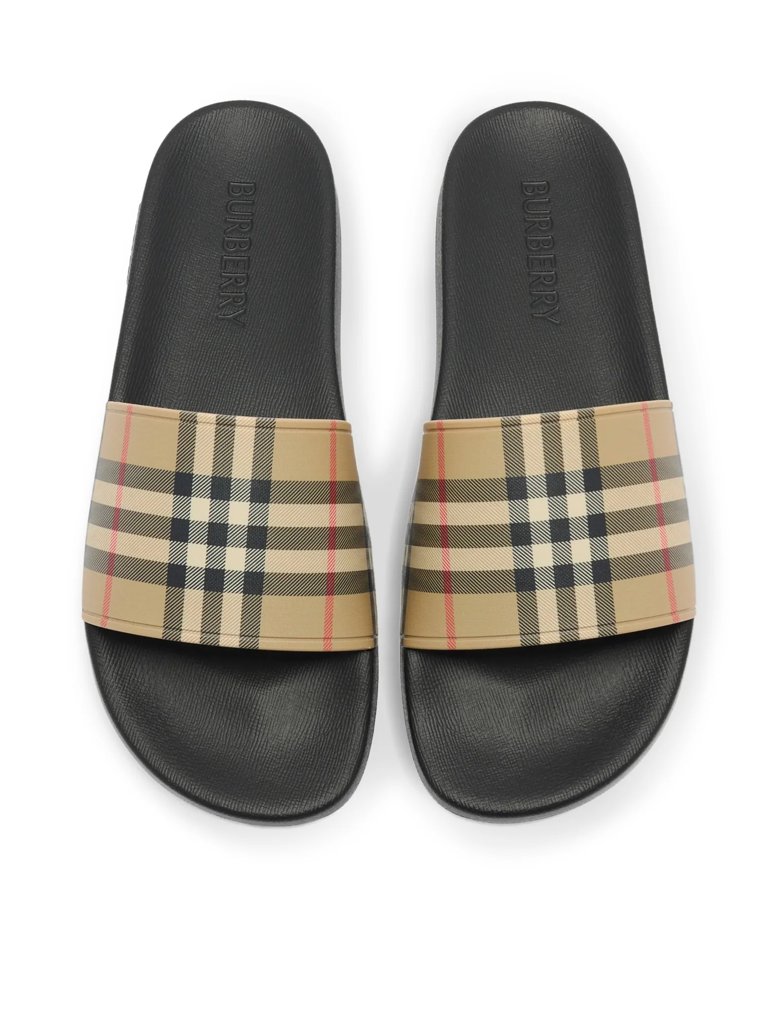 SLIPPERS WITH CHECK PRINT BAND - Image 4