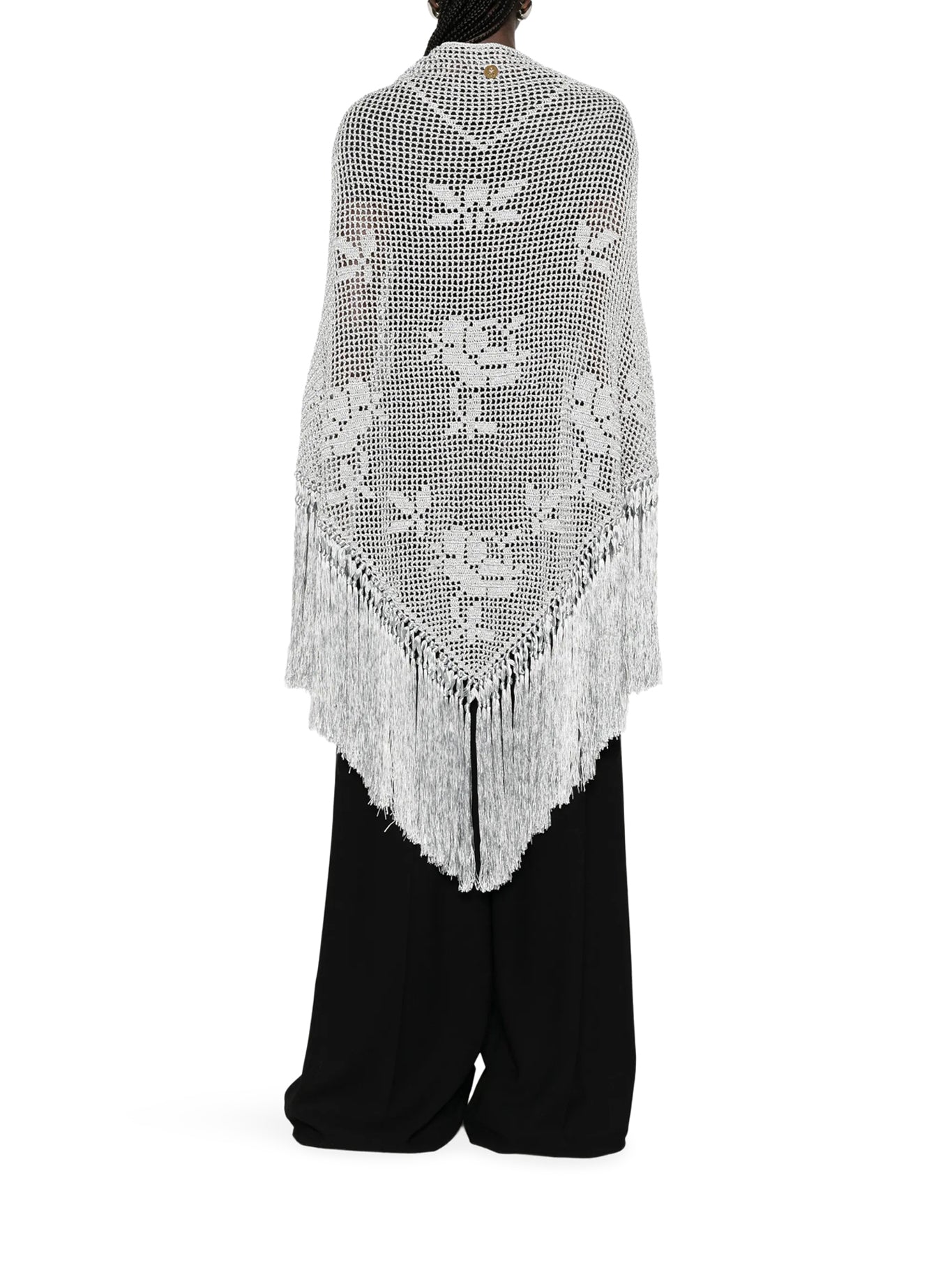 CUPRO AND SILK ROSA CAPE SHAWL - Image 3