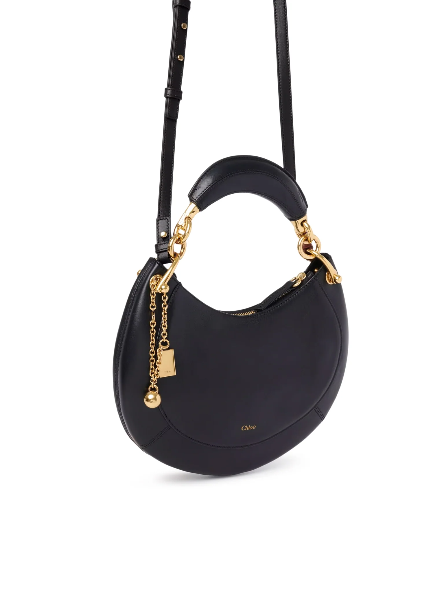 SMALL CHLOÉ BANANA ZIPPED HOBO IN SOFT LEATHER - Image 5