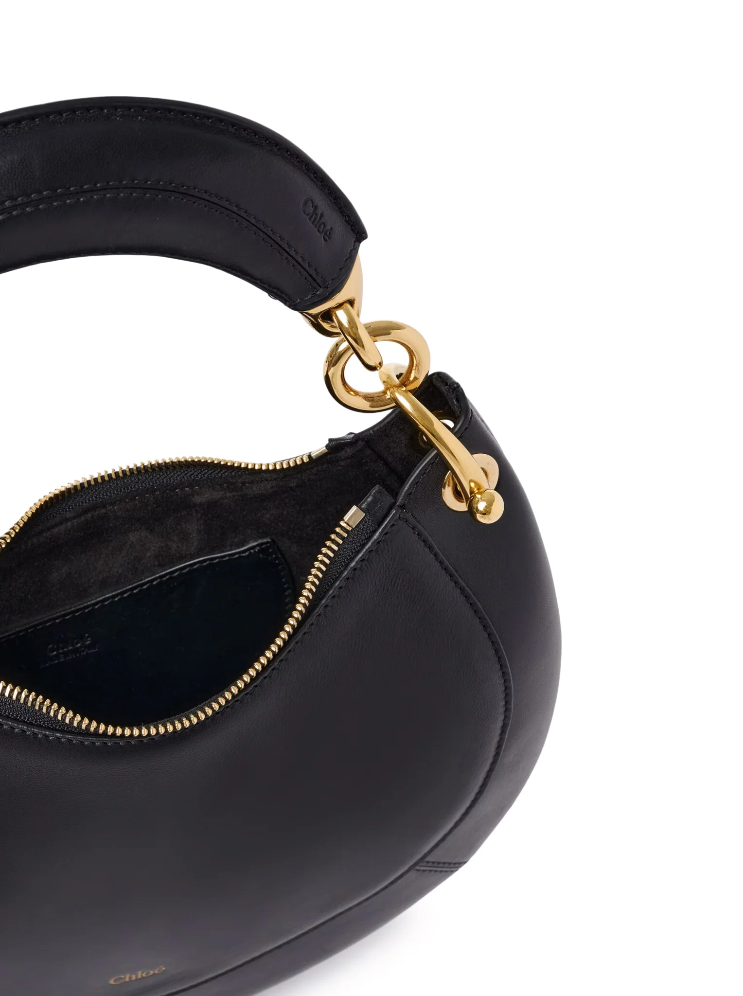 SMALL CHLOÉ BANANA ZIPPED HOBO IN SOFT LEATHER - Image 6