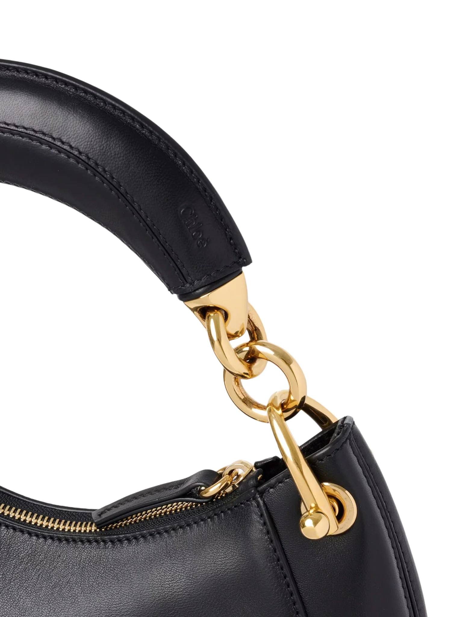 SMALL CHLOÉ BANANA ZIPPED HOBO IN SOFT LEATHER - Image 7