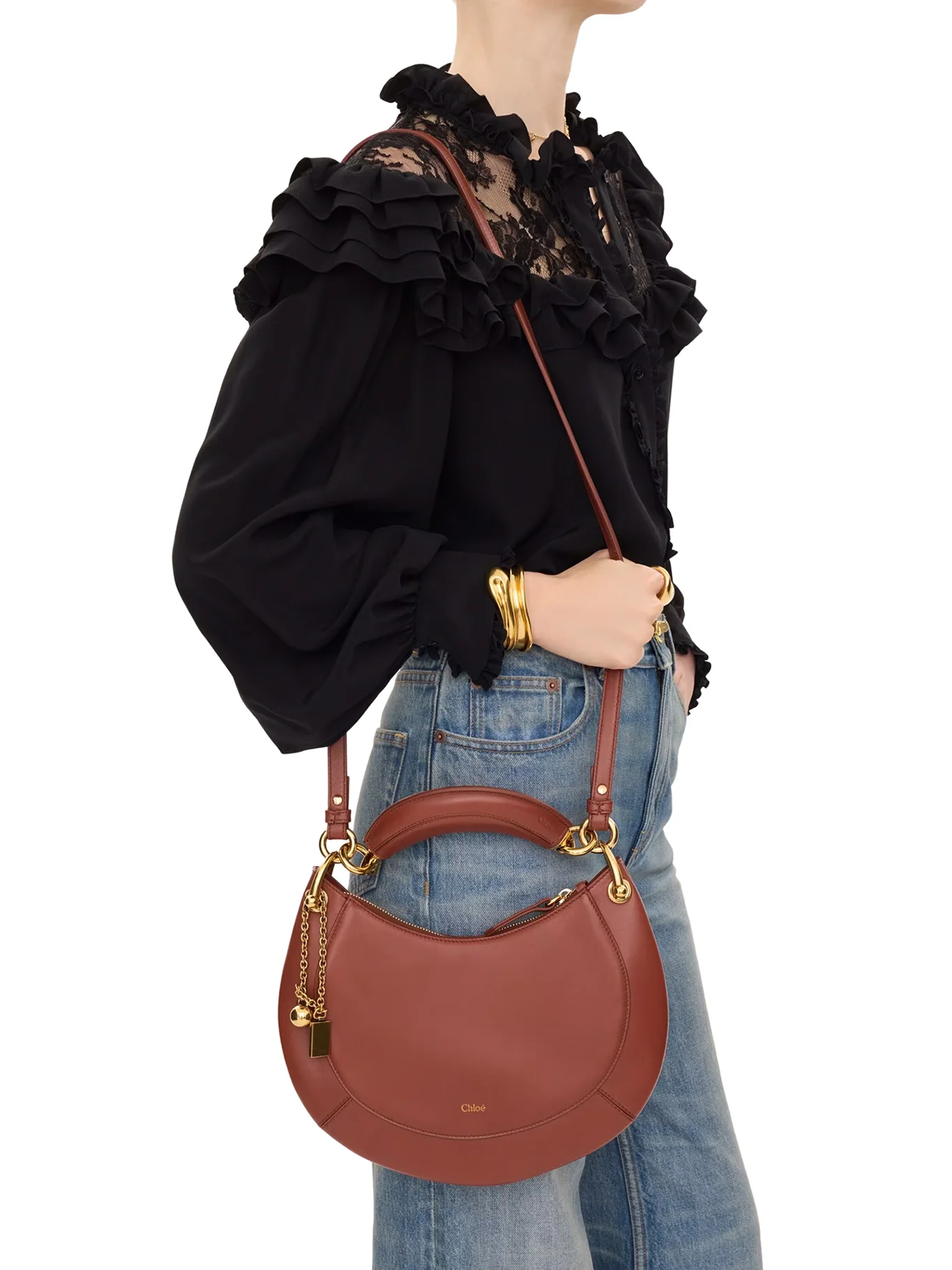 BANANA LEATHER SHOULDER BAG - Image 3