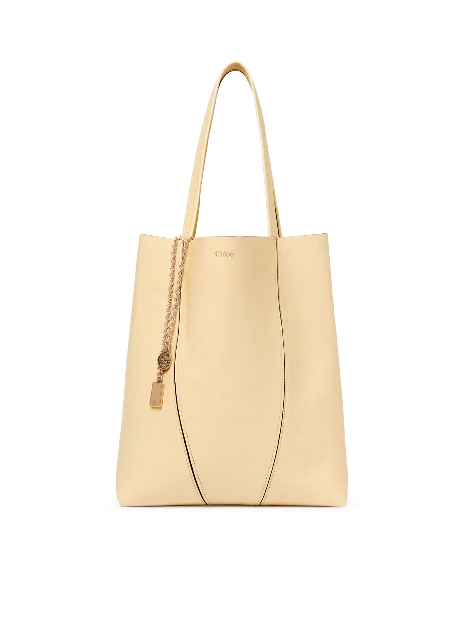 CHLOÉ SPIN TOTE BAG IN GRAINY LEATHER